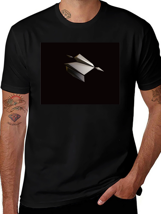 Abstract Origami T-Shirt - Sleek Design Modern Style