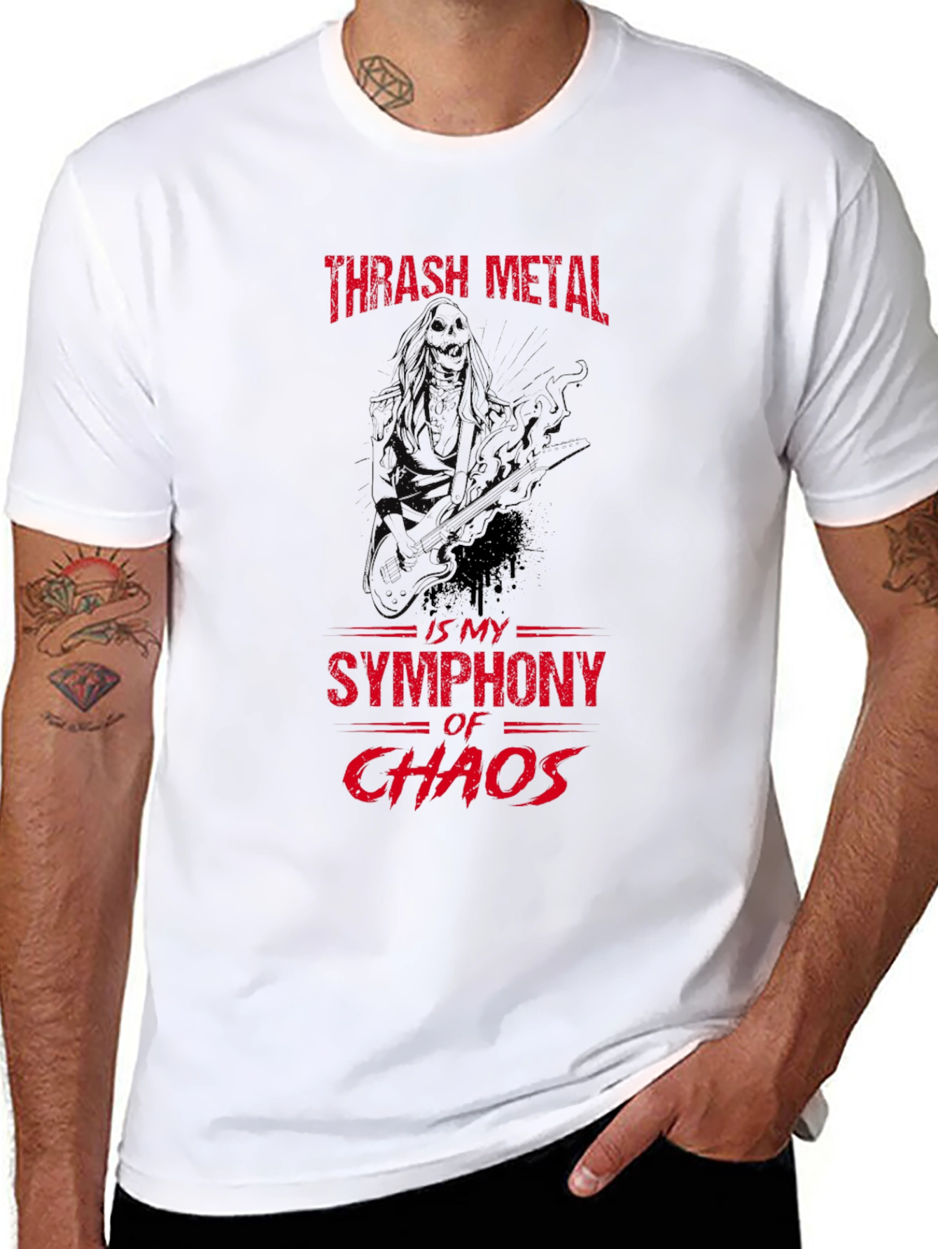 Thrash Metal Symphony of Chaos Graphic Tee
