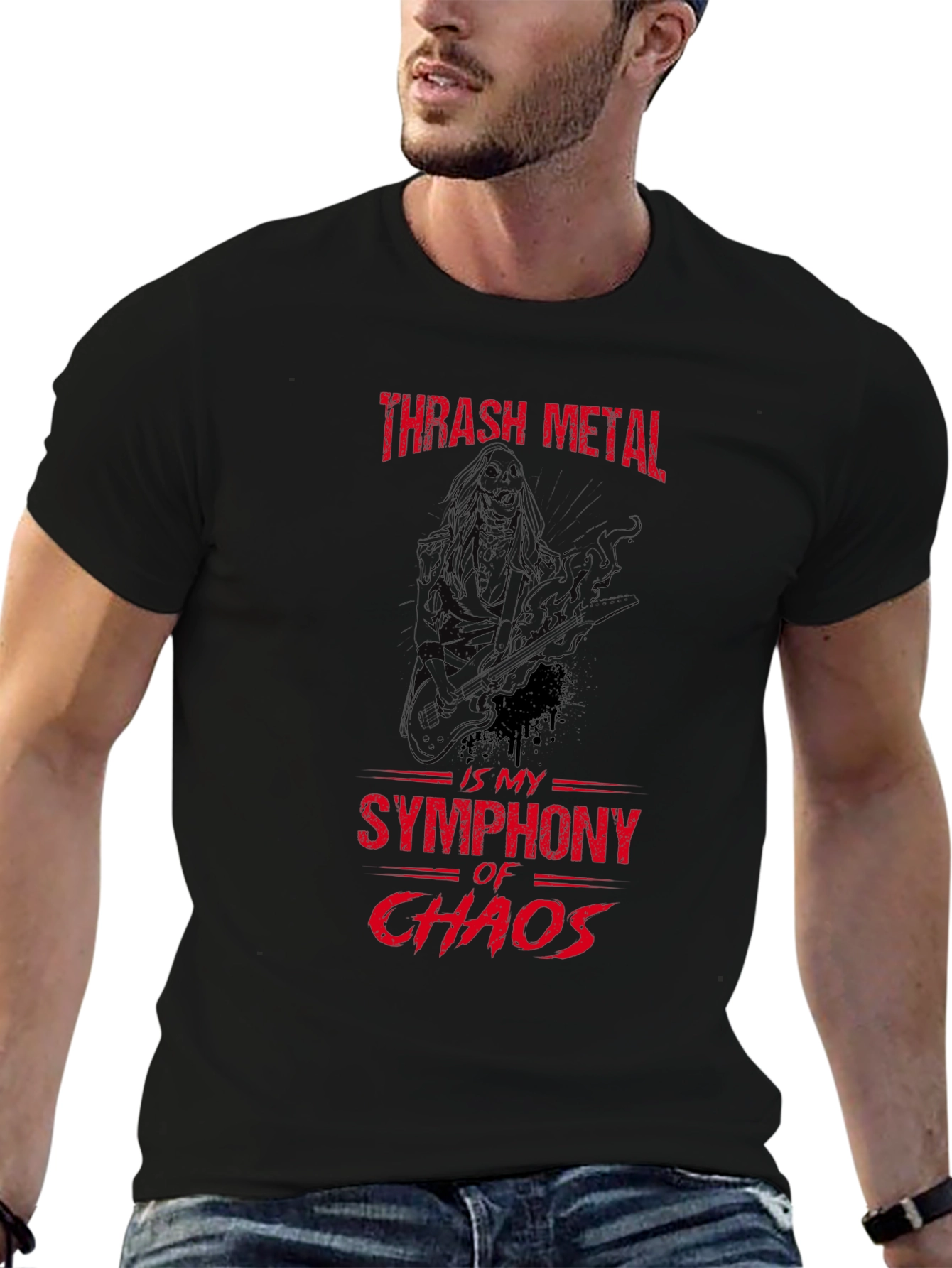 Thrash Metal Symphony of Chaos Graphic Tee