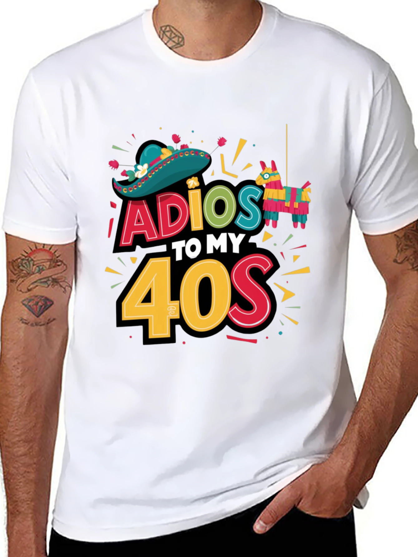 Adios to My 40s Fiesta Birthday T-Shirt