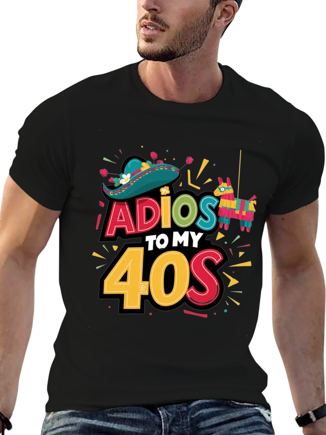 Adios to My 40s Fiesta Birthday T-Shirt