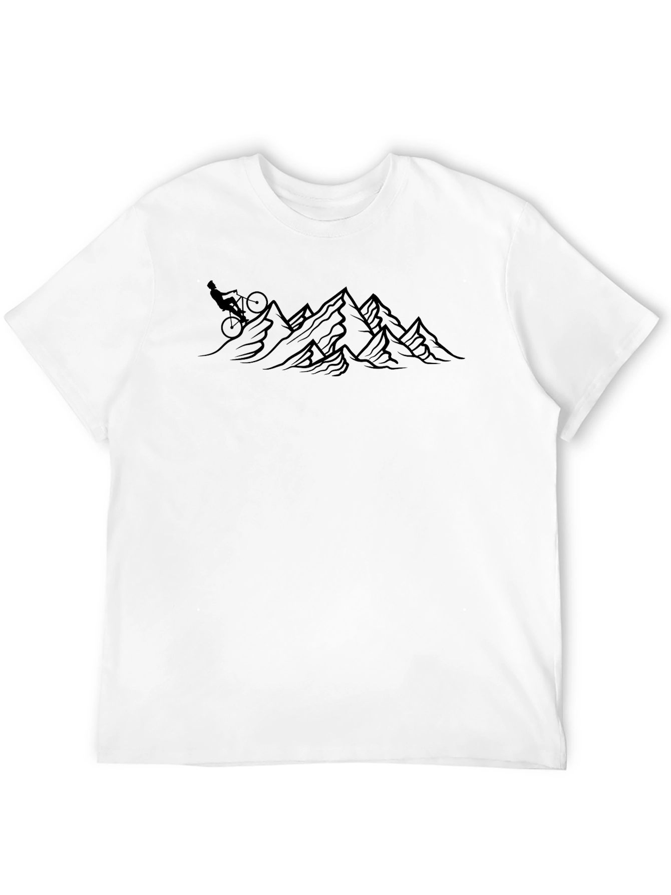 Mountain Biking Adventure Tee - Black