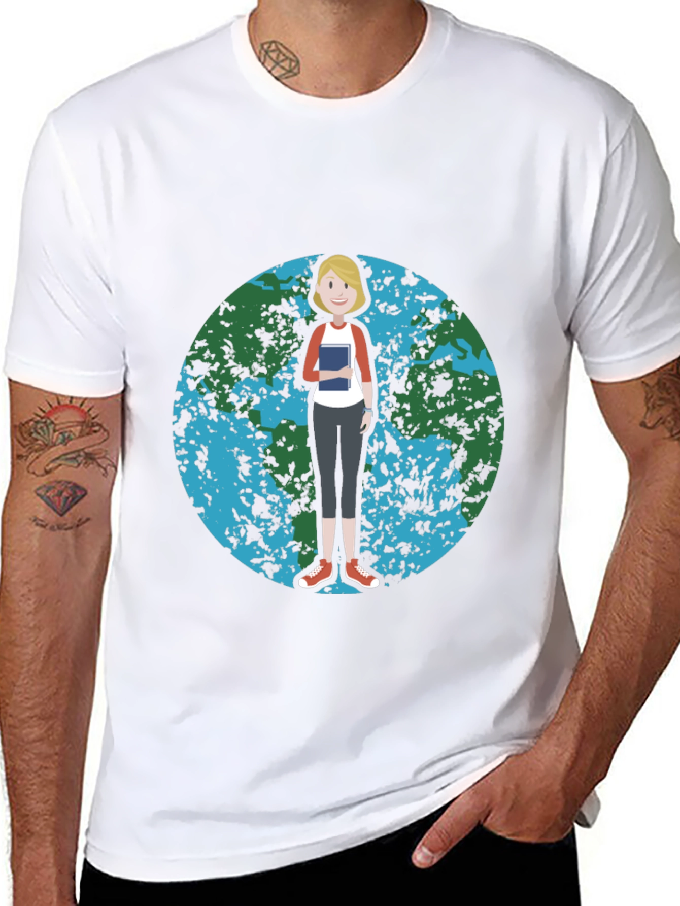 Earth Day Teacher Graphic T-Shirt