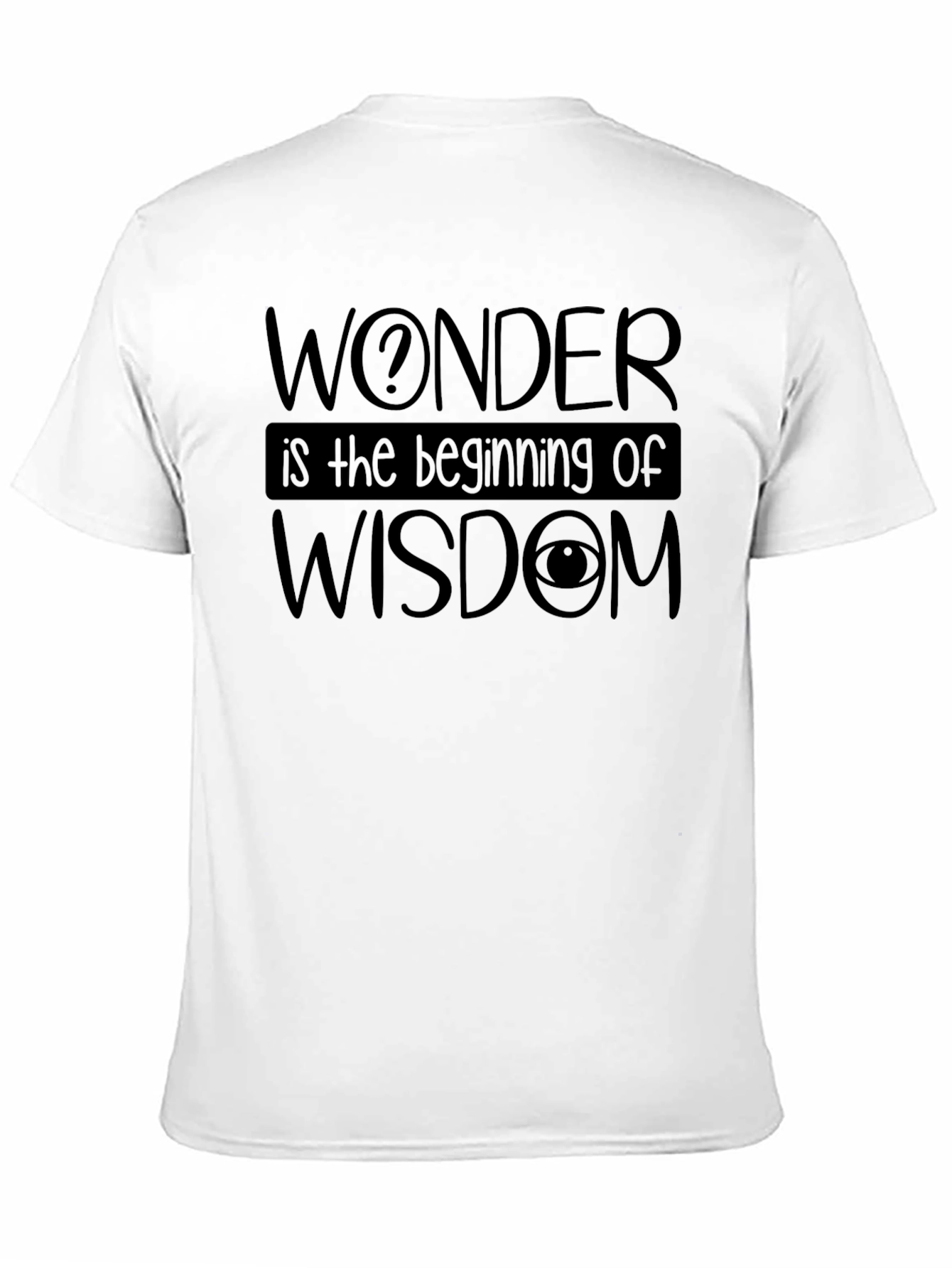 Wonder Wisdom Graphic Black T-Shirt