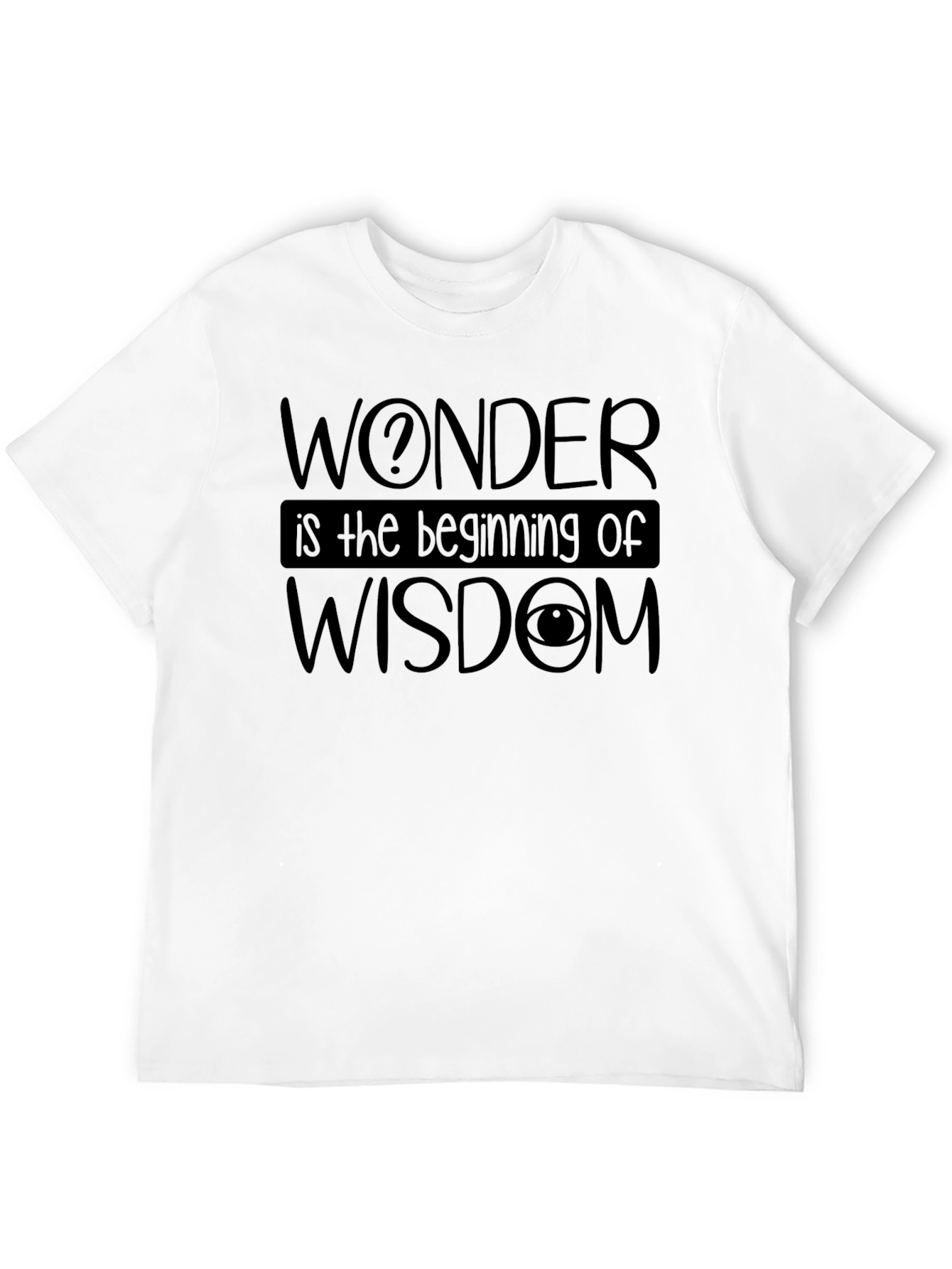 Wonder Wisdom Graphic Black T-Shirt