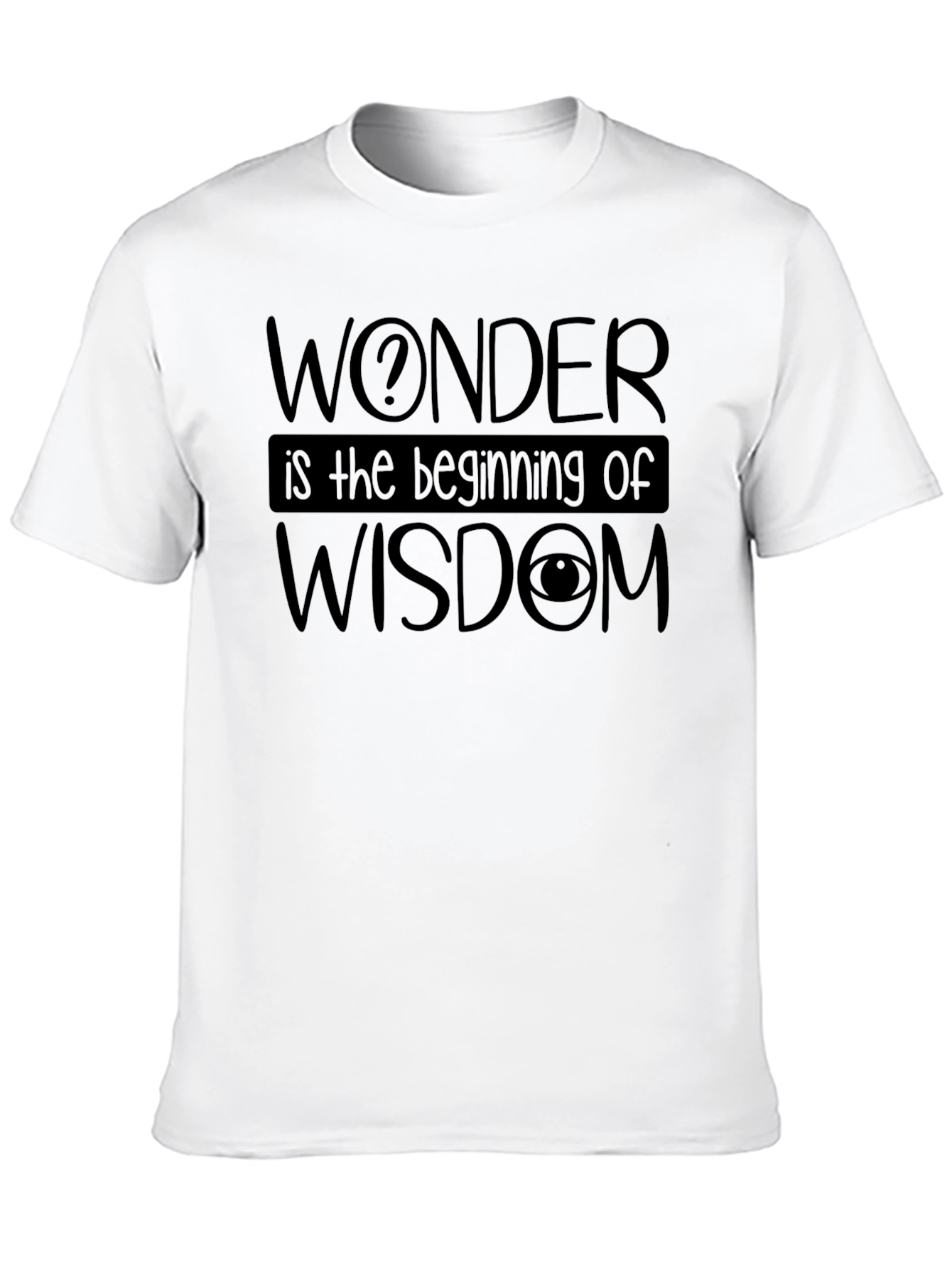 Wonder Wisdom Graphic Black T-Shirt