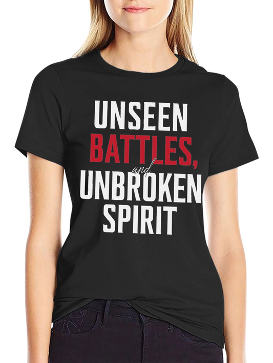 Unseen Battles Unbroken Spirit Graphic Tee