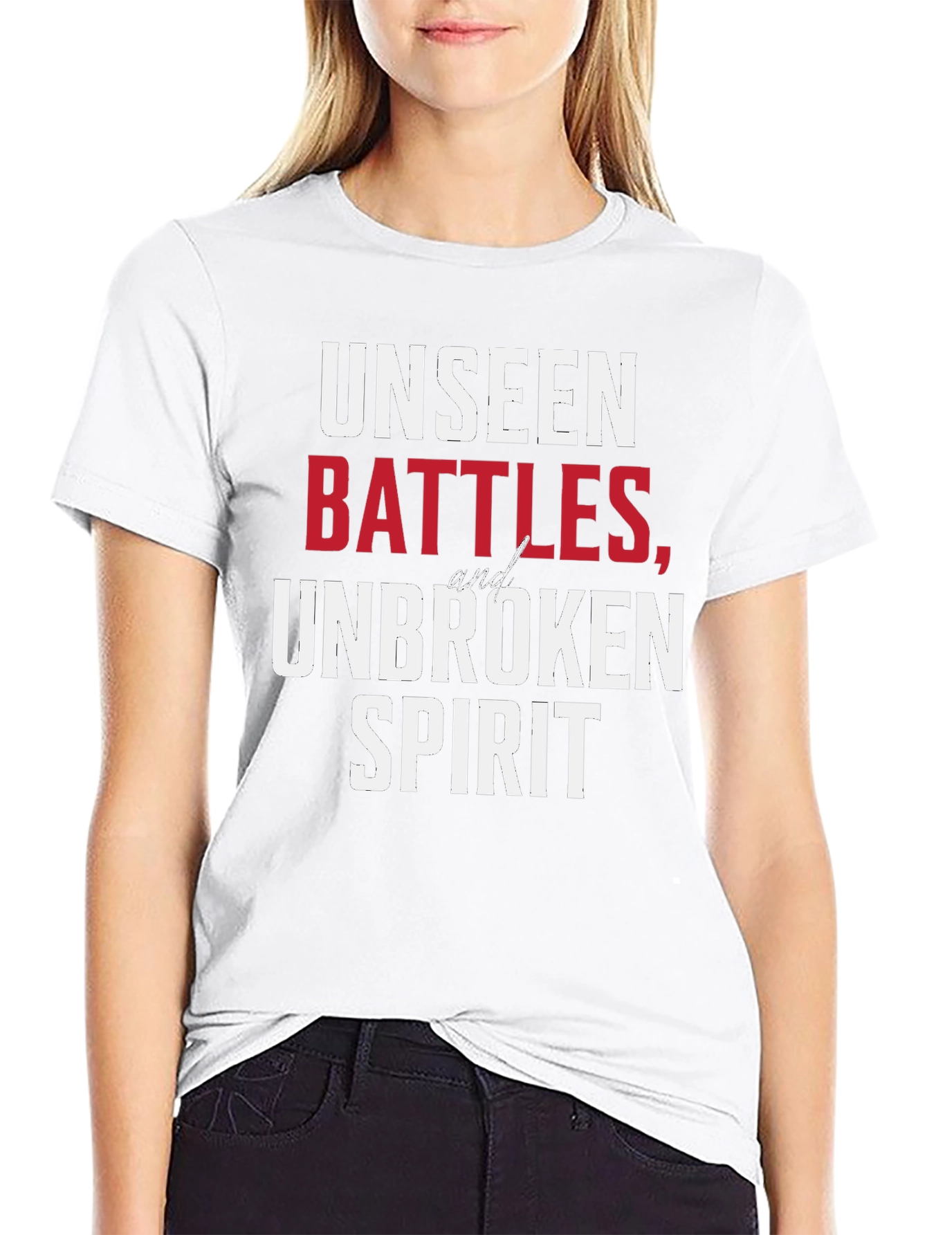 Unseen Battles Unbroken Spirit Graphic Tee