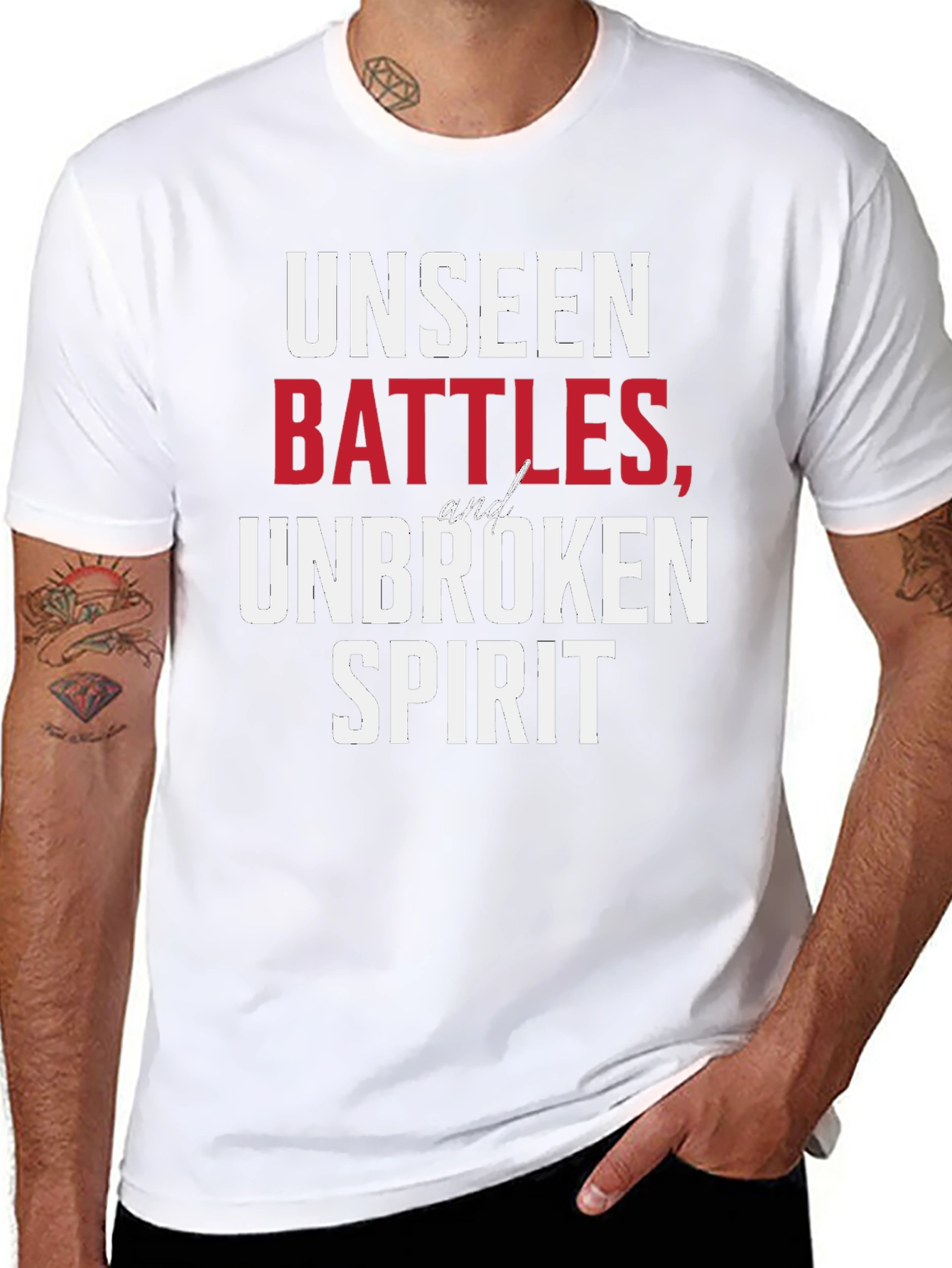 Unseen Battles Unbroken Spirit Graphic Tee
