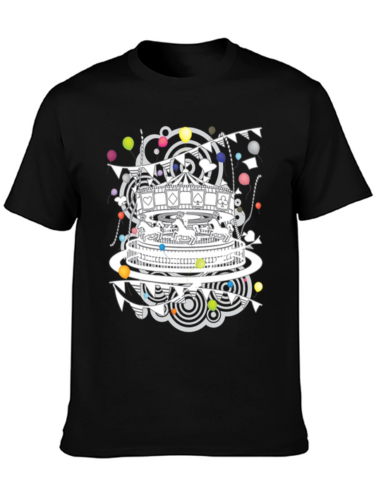 Carousel Graphic Print Crew Neck T-Shirt