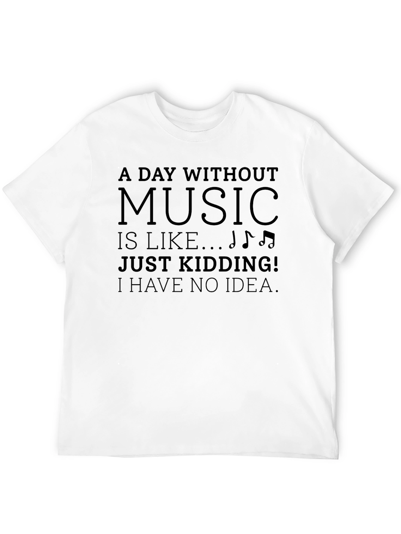 Music Lovers Tee: A Day Without Music