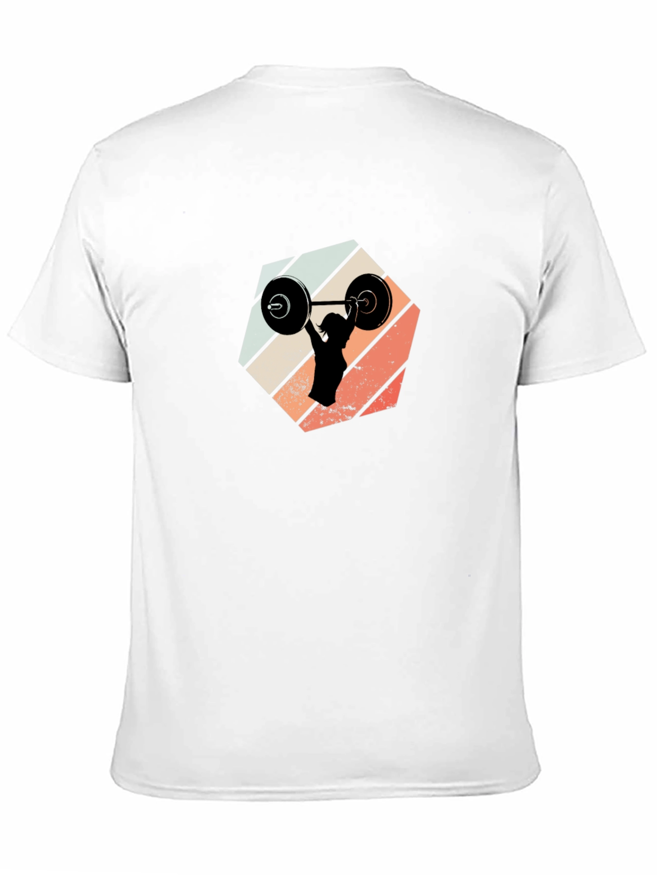 Weightlifting Silhouette Graphic Tee - Black