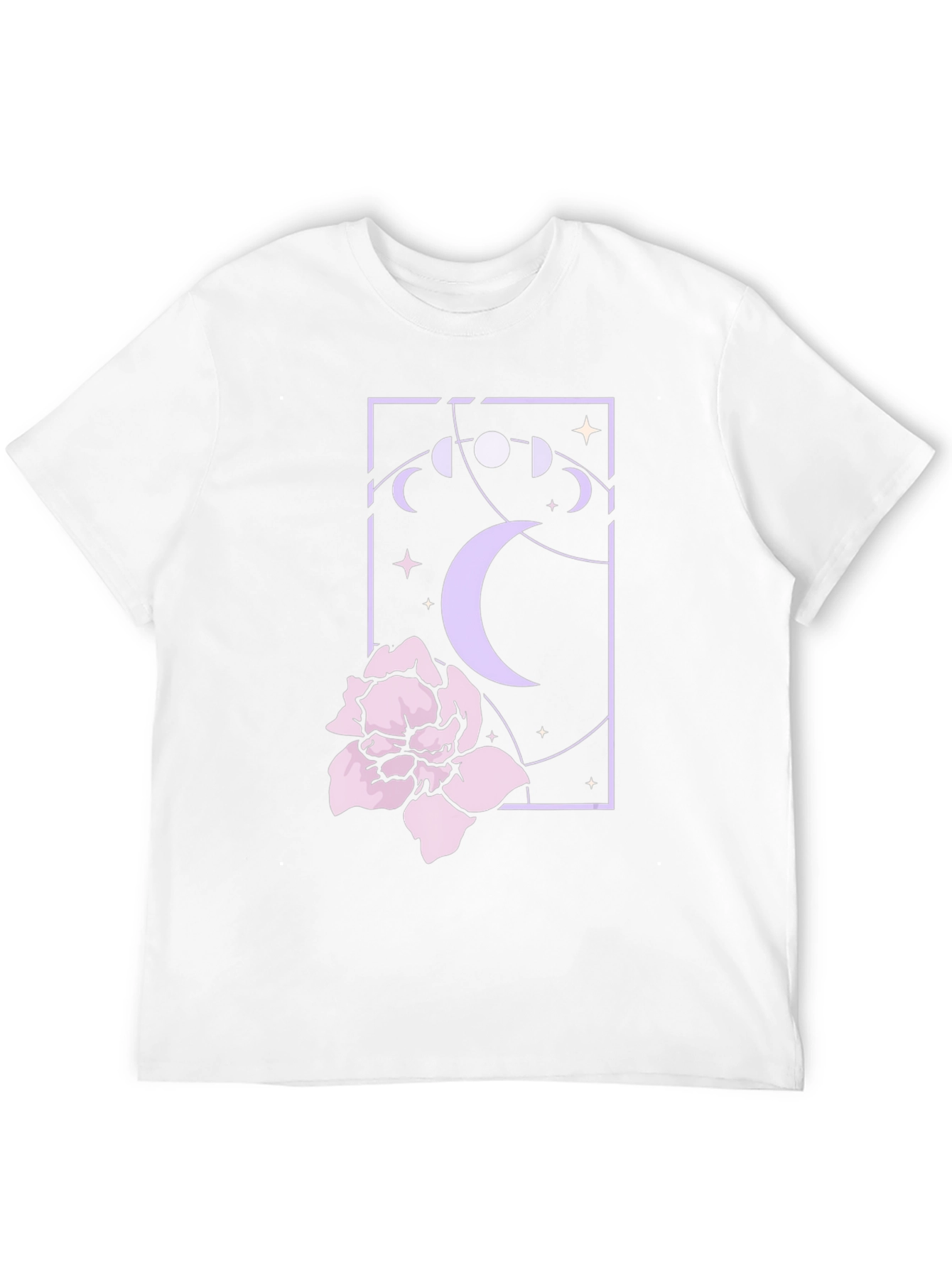 Mystic Moonflower Graphic Tee - Black