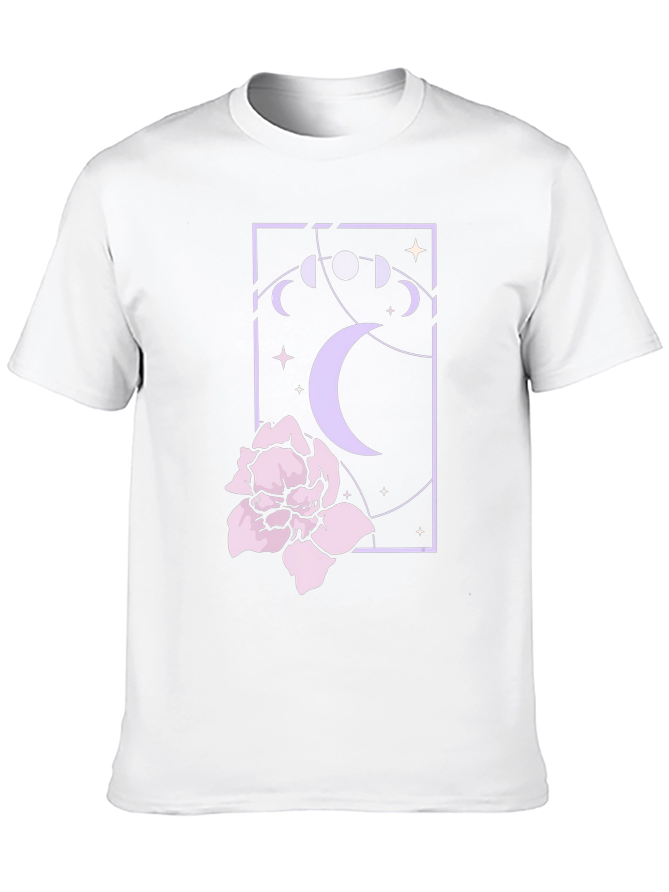 Mystic Moonflower Graphic Tee - Black
