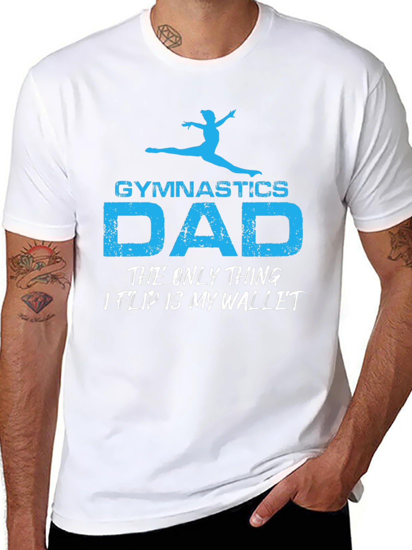 Gymnastics Dad T-Shirt - Funny Fathers Day Gift