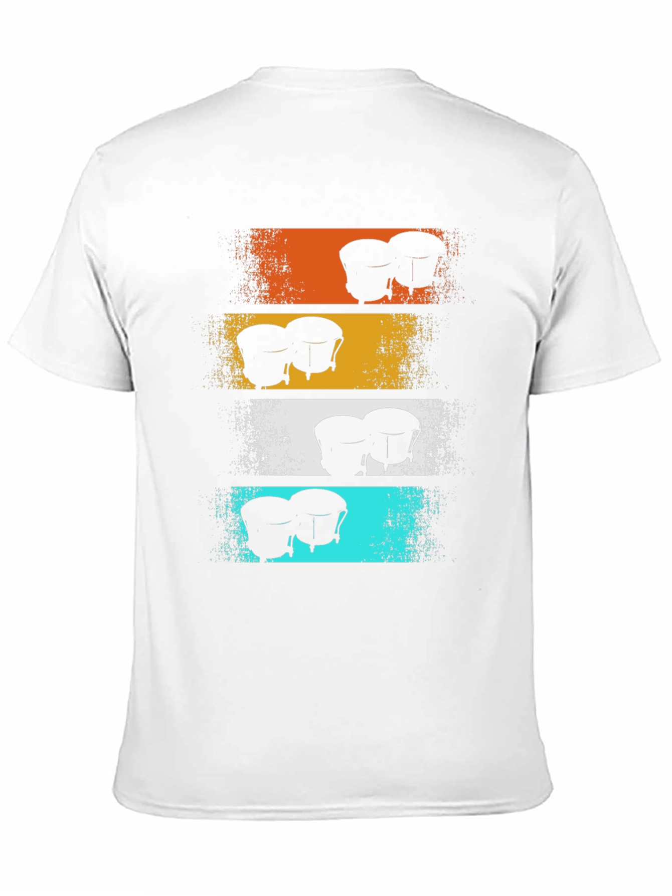 Retro Bongo Drums Graphic Tee - Music Lover Shirt