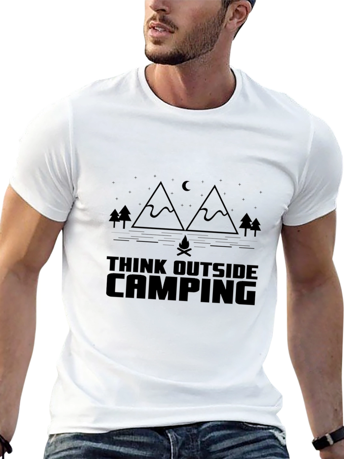 Think Outside Camping Graphic Tee - Adventure Ready!