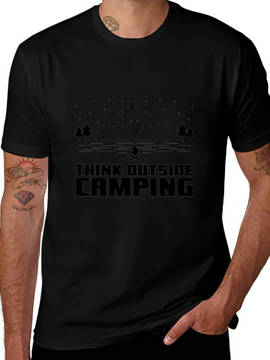 Think Outside Camping Graphic Tee - Adventure Ready!