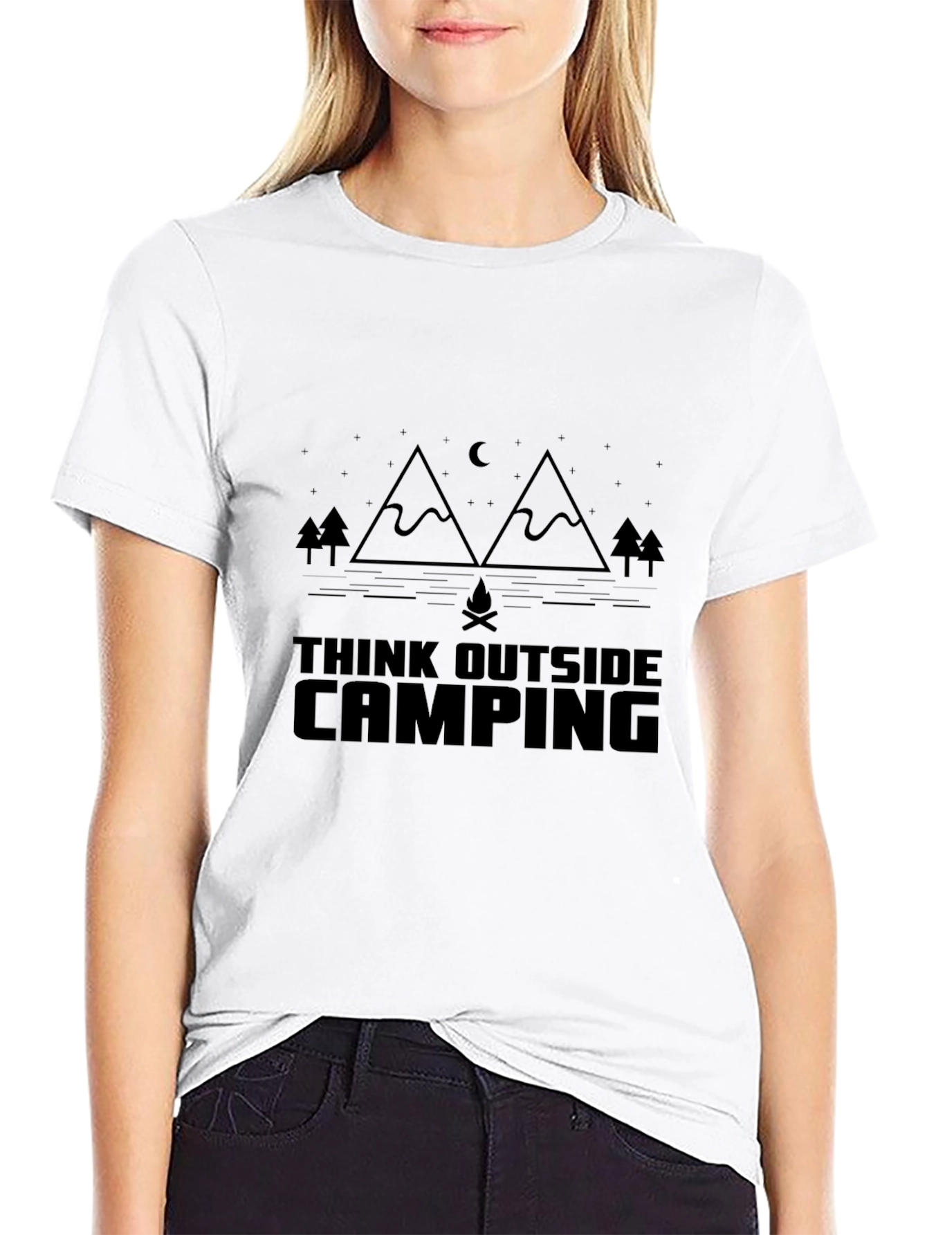 Think Outside Camping Graphic Tee - Adventure Ready!