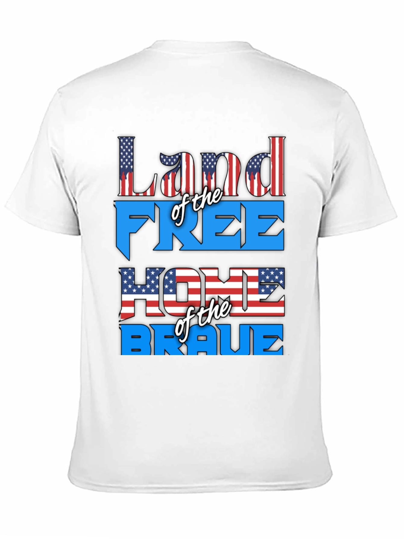 Patriotic Land of the Free Graphic T-Shirt