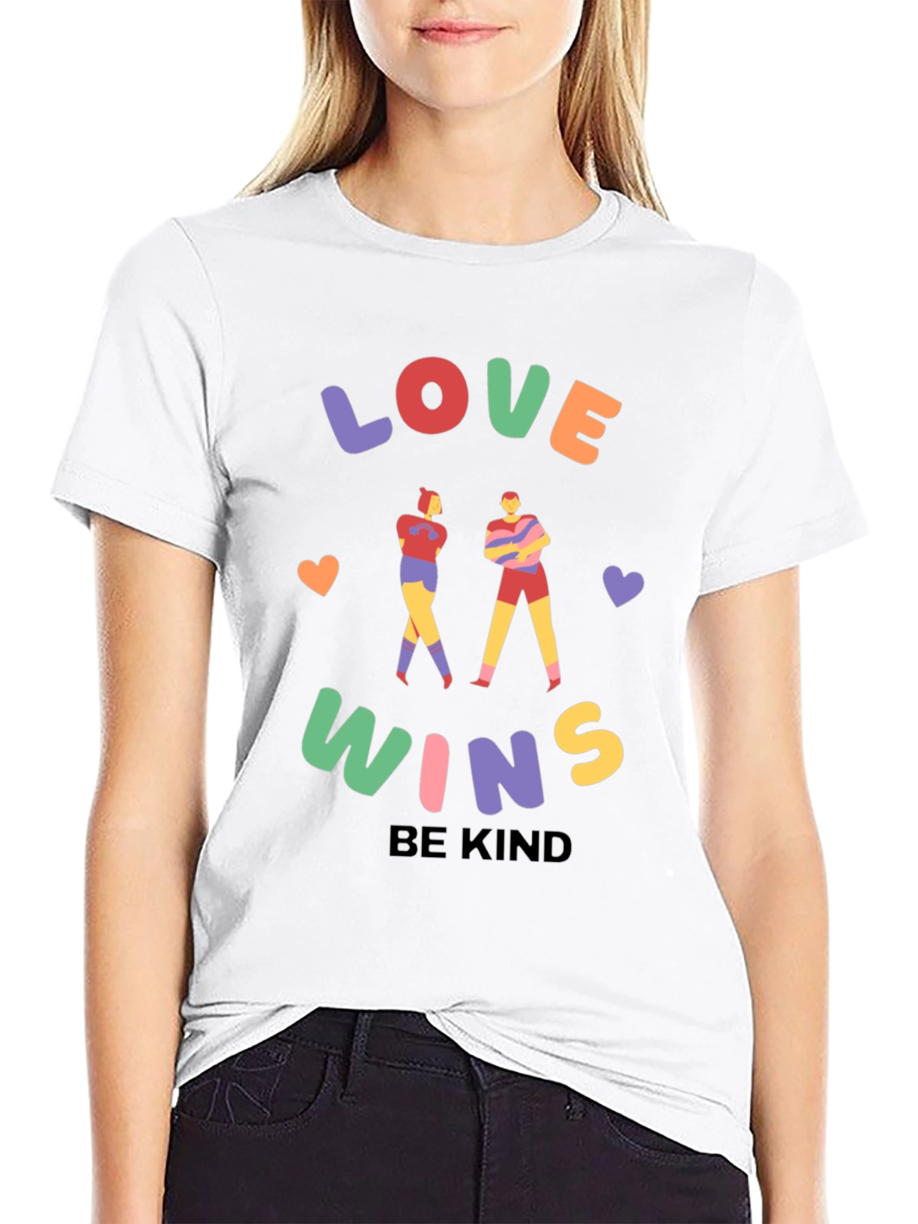 Love Wins Graphic Tee - Be Kind