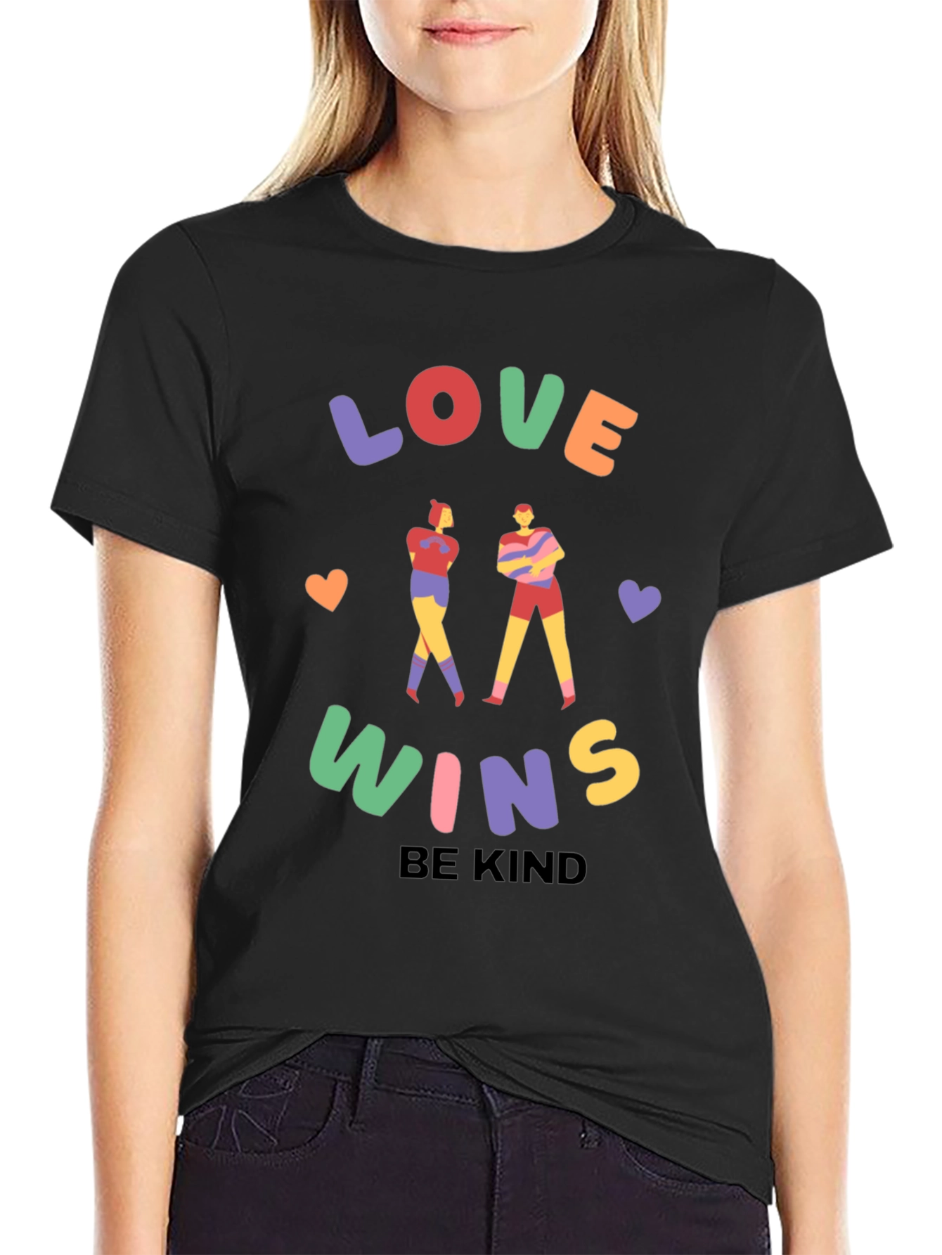 Love Wins Graphic Tee - Be Kind