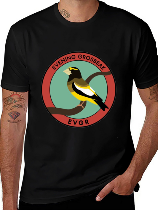 Evening Grosbeak EVGR Bird T-Shirt