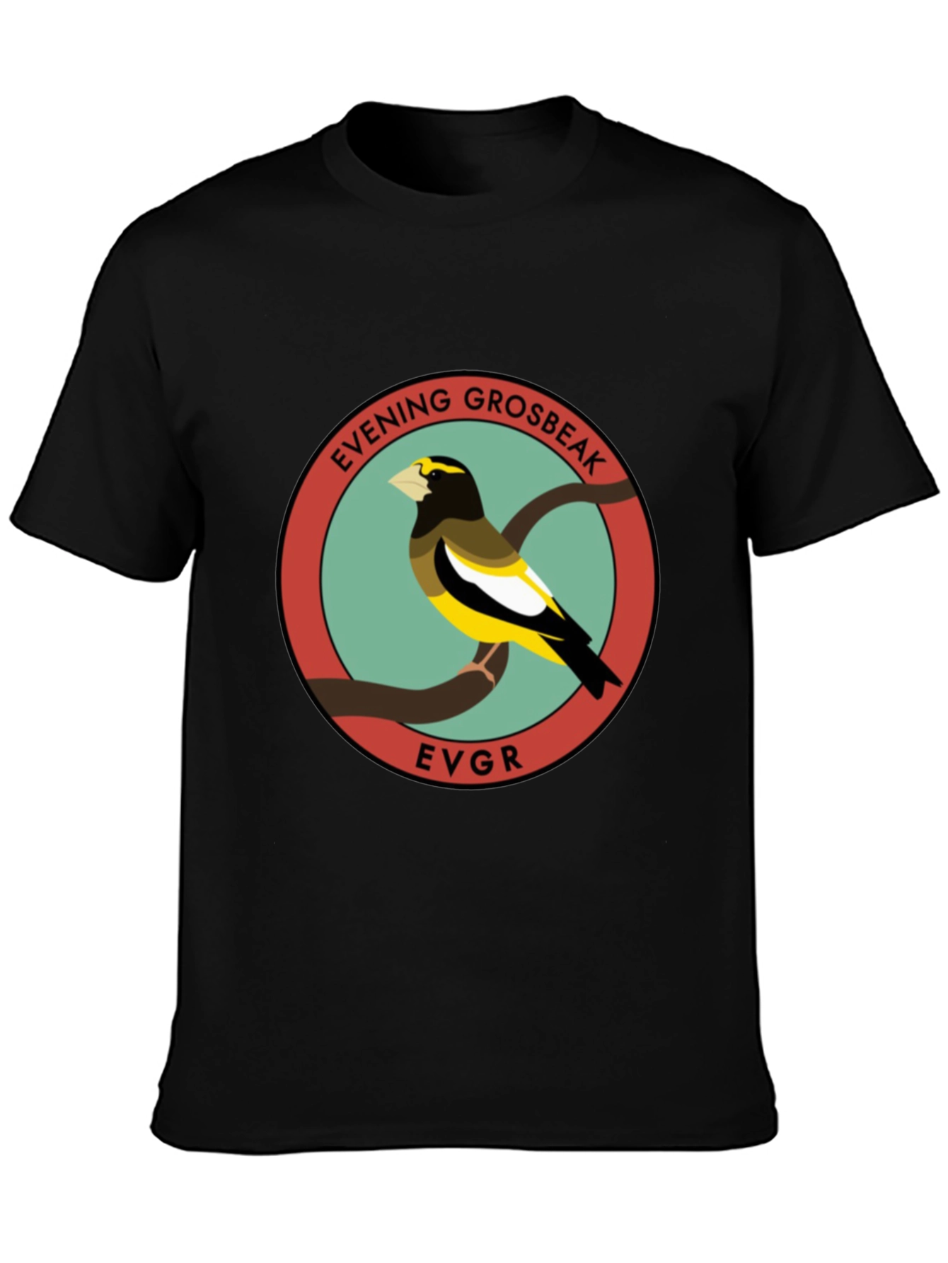 Evening Grosbeak EVGR Bird T-Shirt