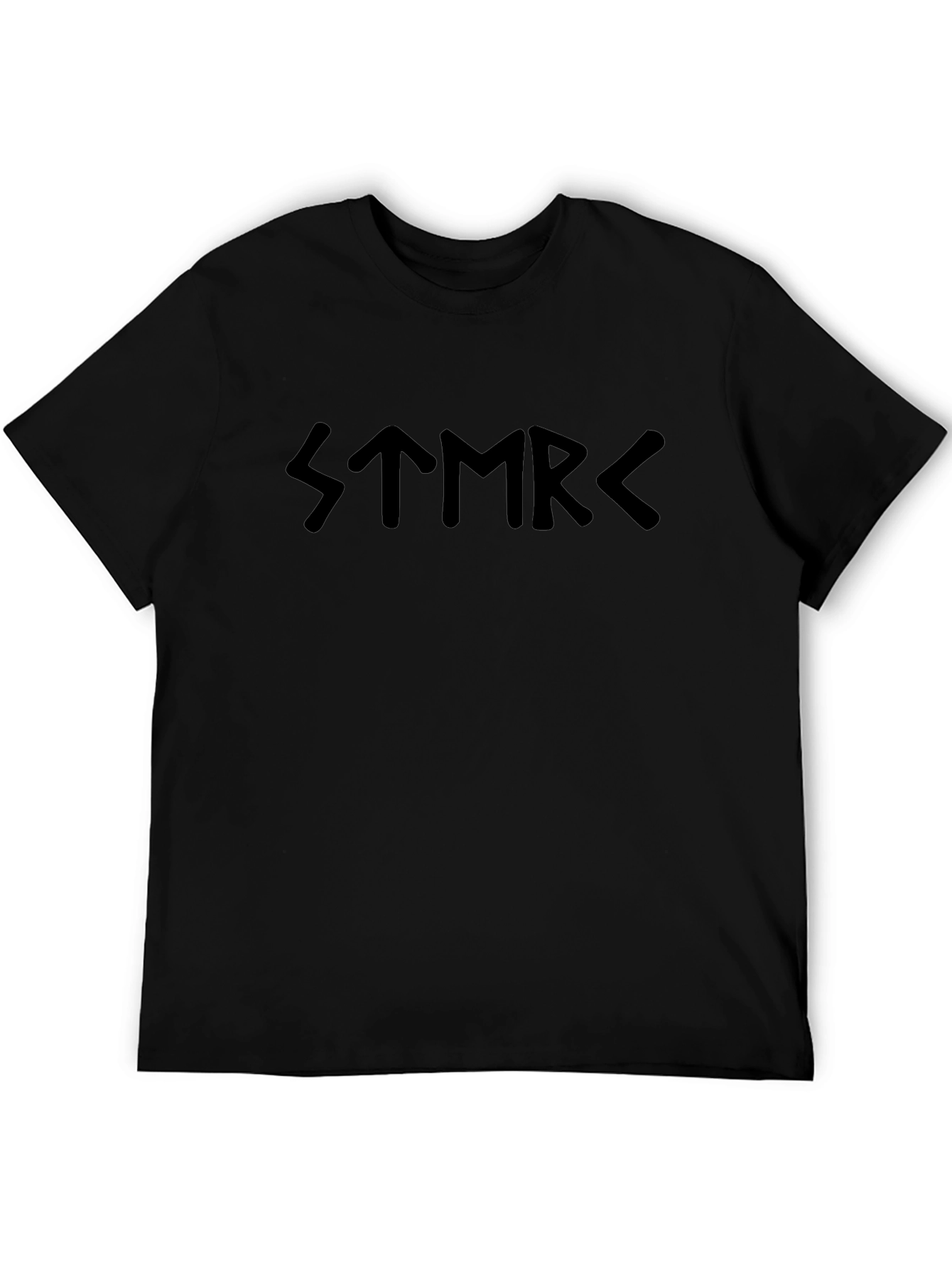Rune Script Graphic T-Shirt - Black