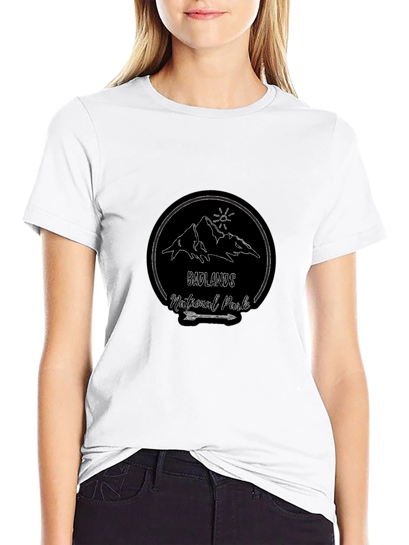 Badlands National Park Black T-Shirt