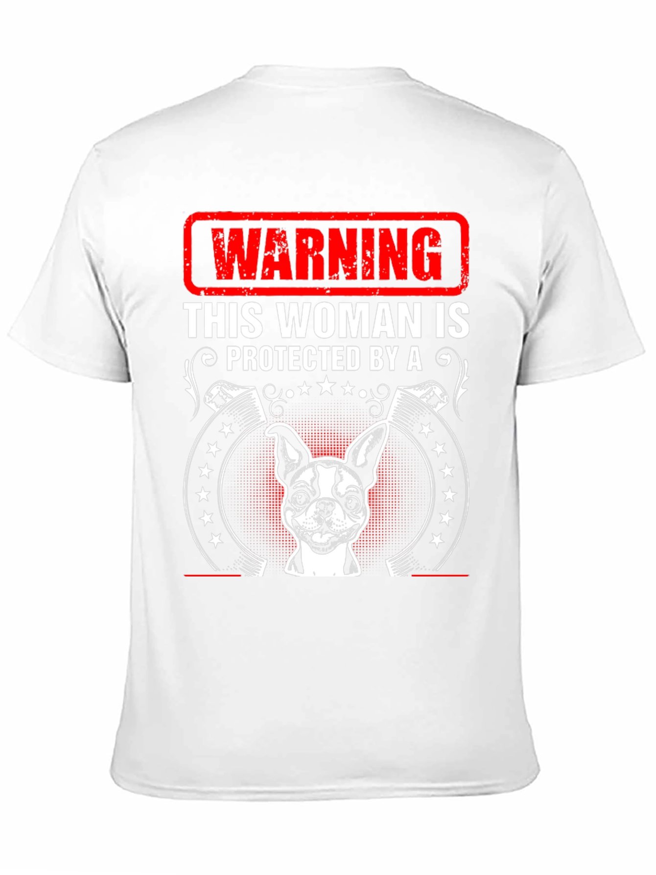 Warning: Protected by Dog T-Shirt