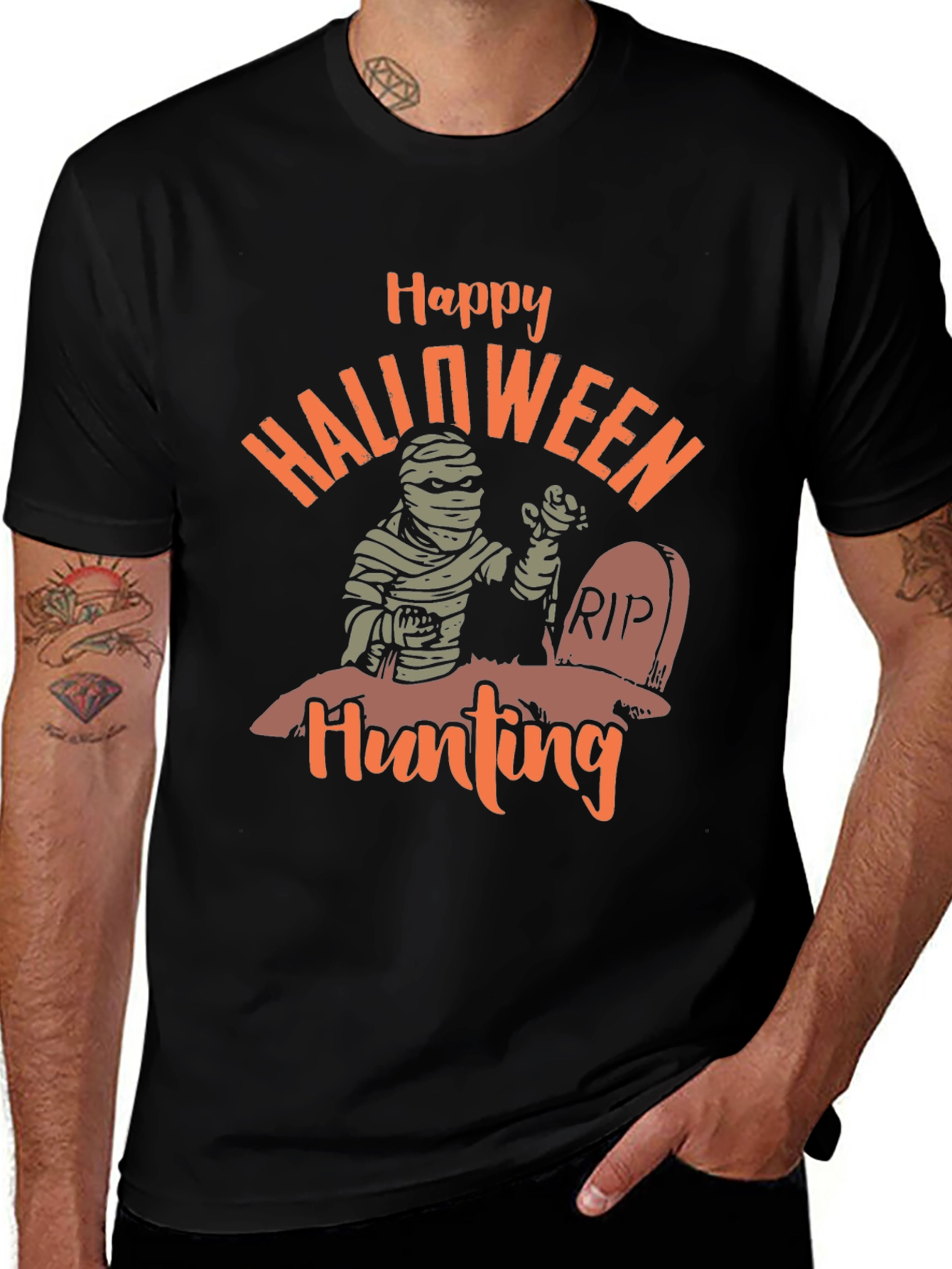Happy Halloween Hunting Graphic Tee