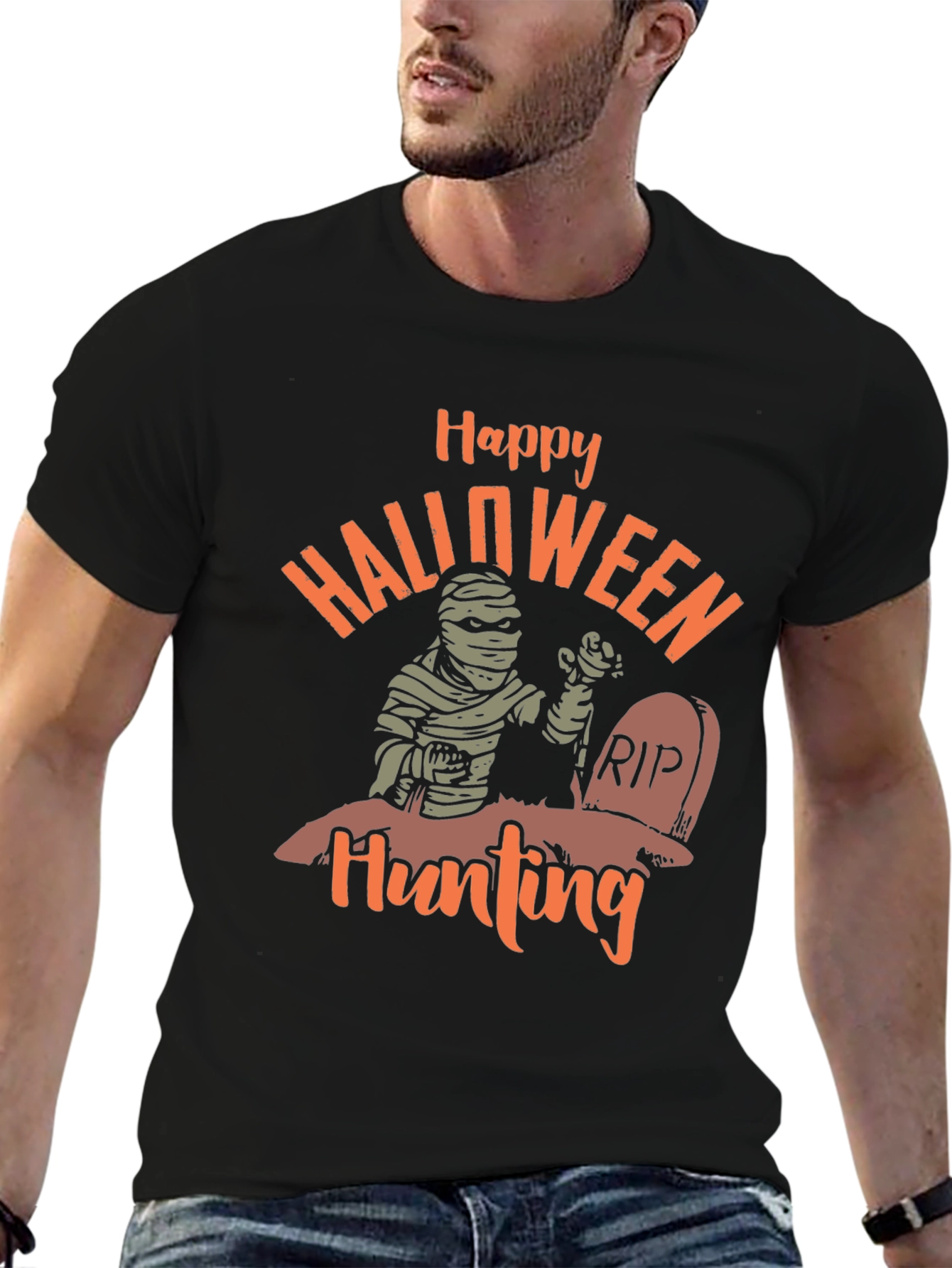 Happy Halloween Hunting Graphic Tee