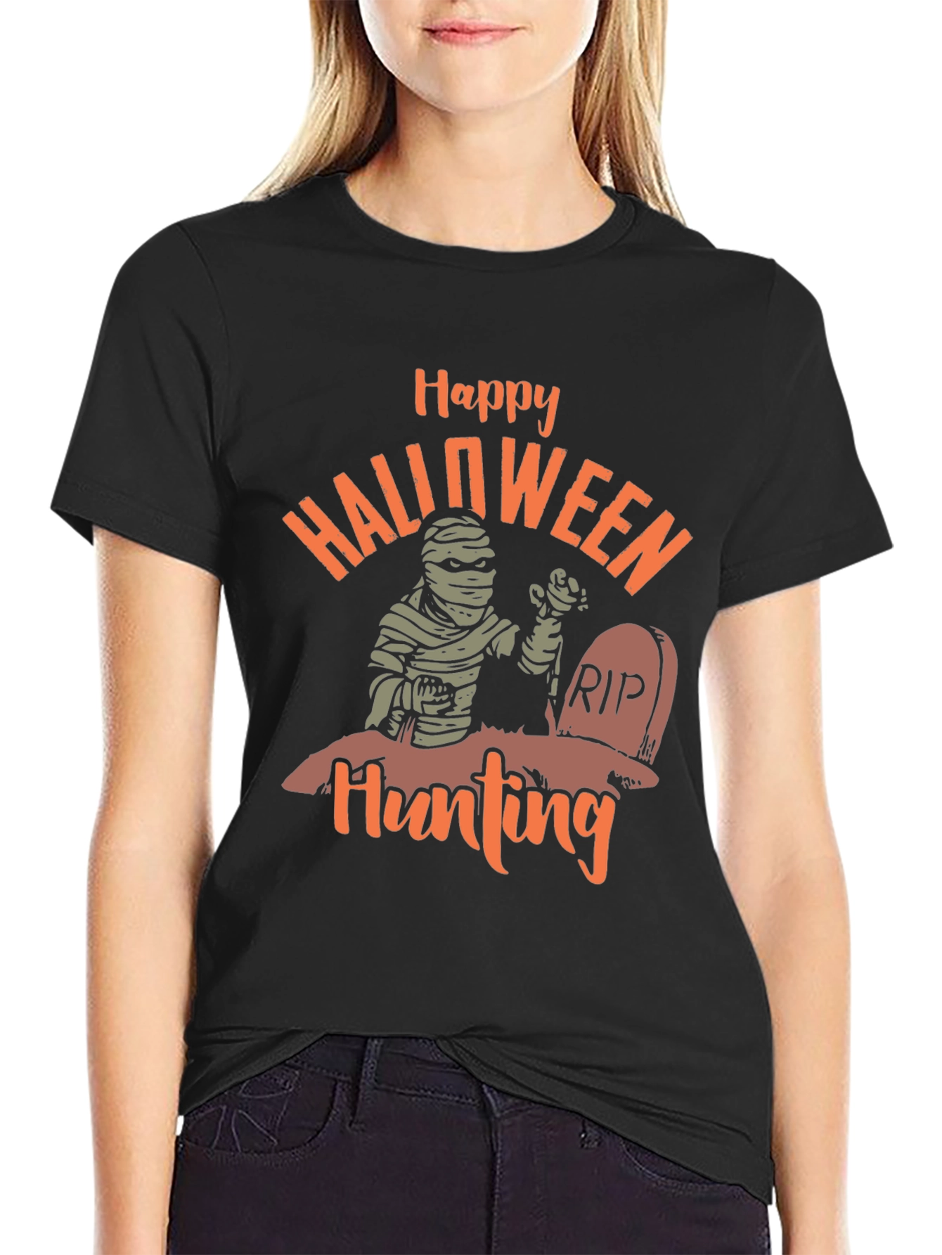 Happy Halloween Hunting Graphic Tee