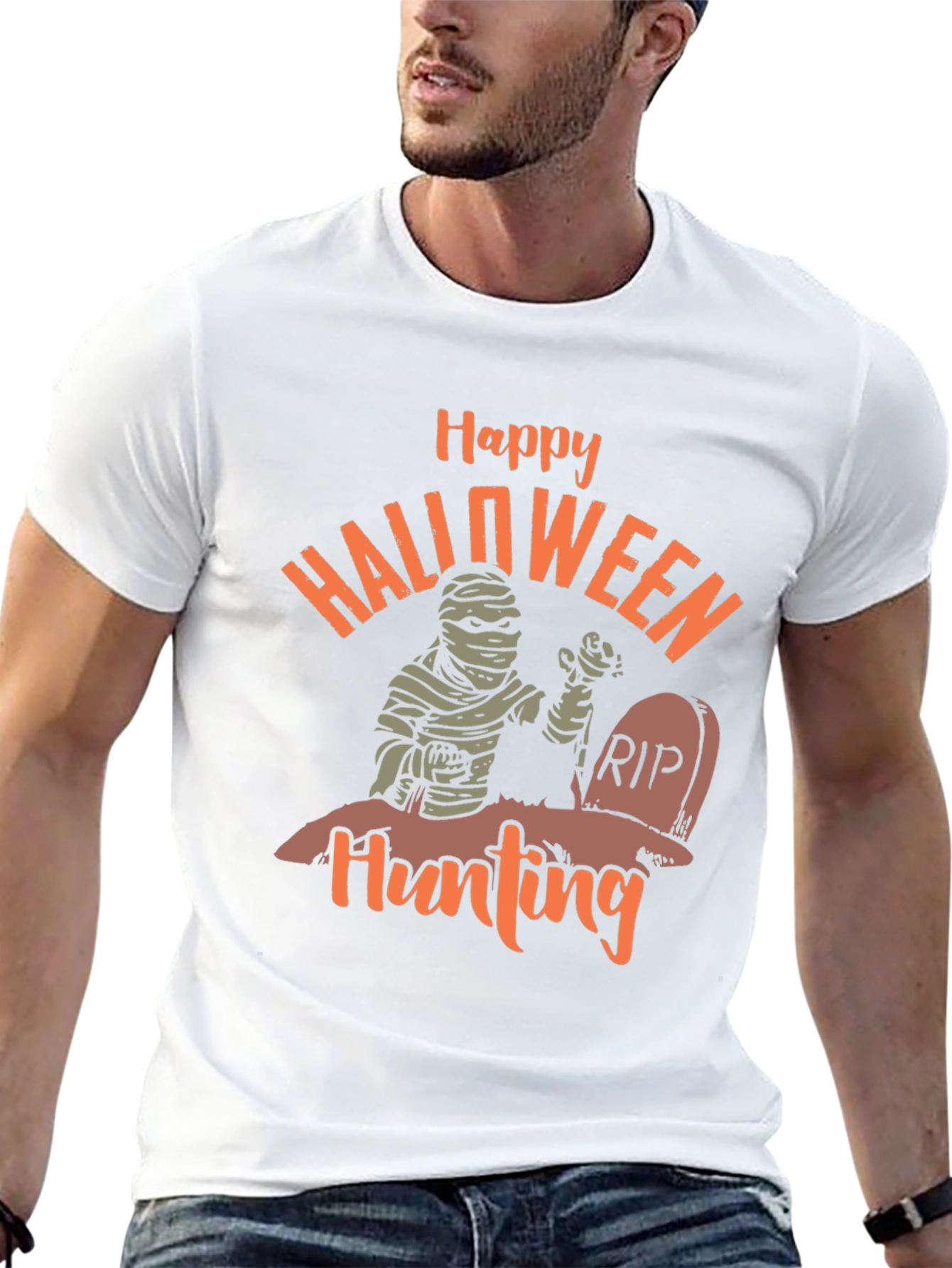 Happy Halloween Hunting Graphic Tee