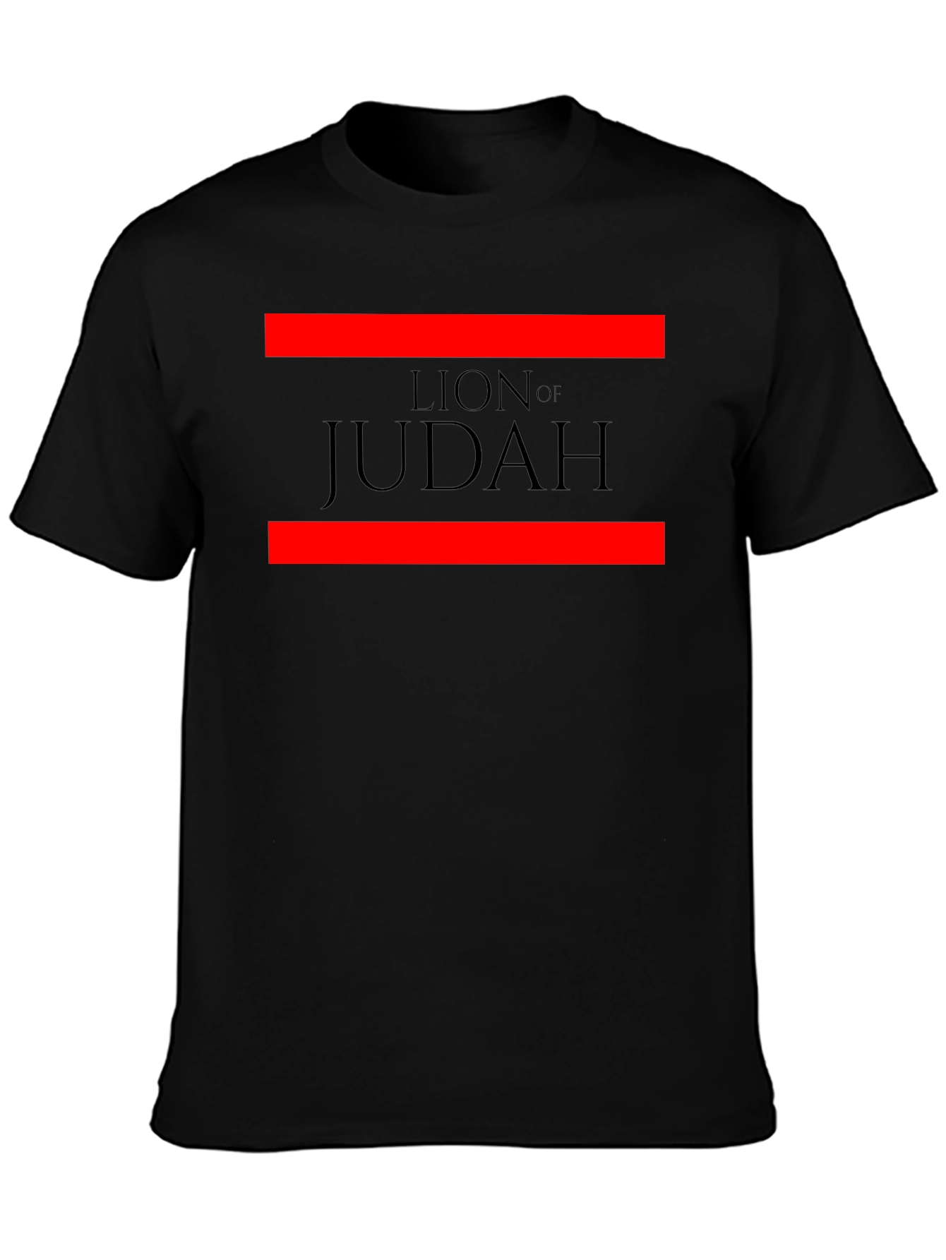 Lion of Judah Graphic Tee - Black Cotton Blend