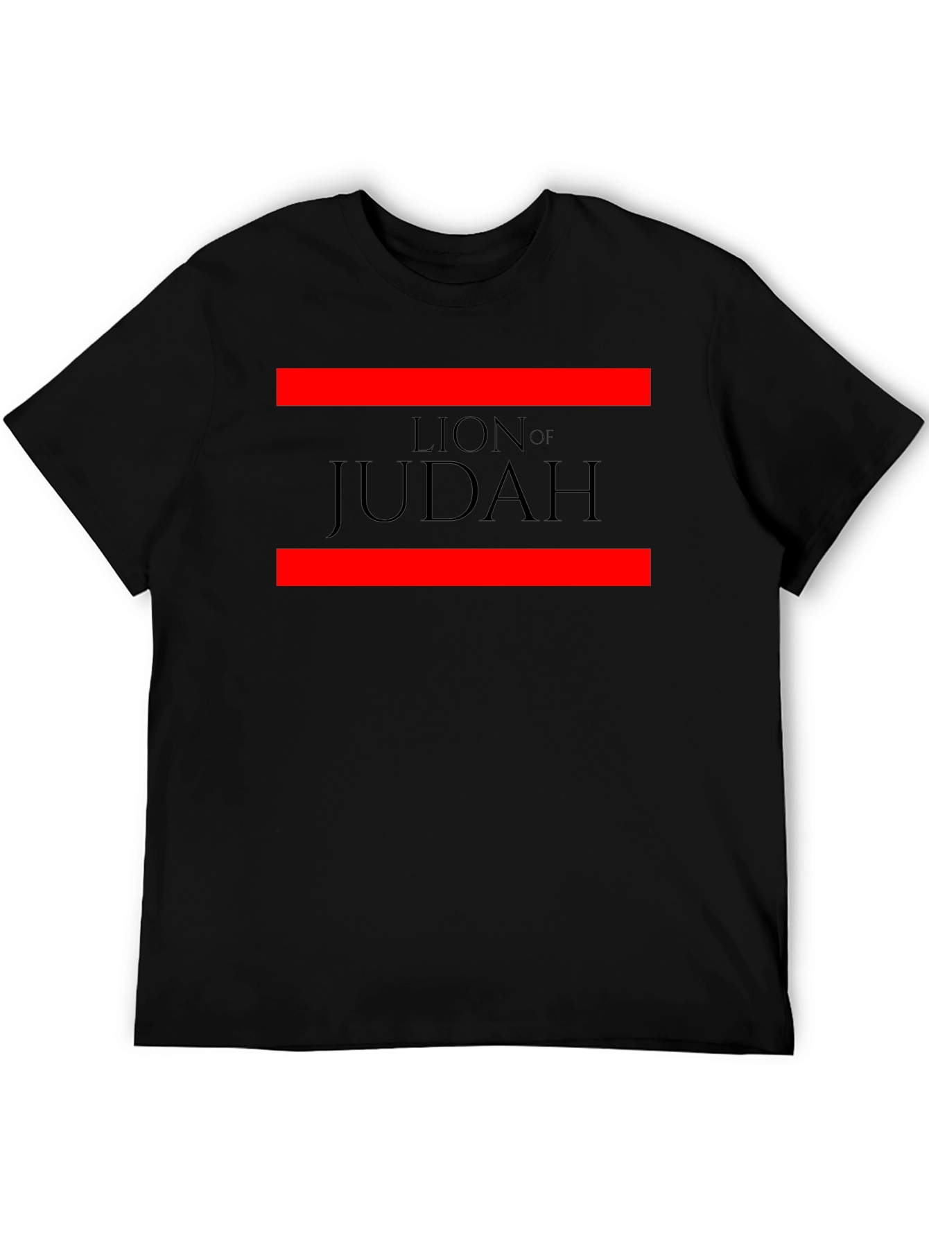 Lion of Judah Graphic Tee - Black Cotton Blend