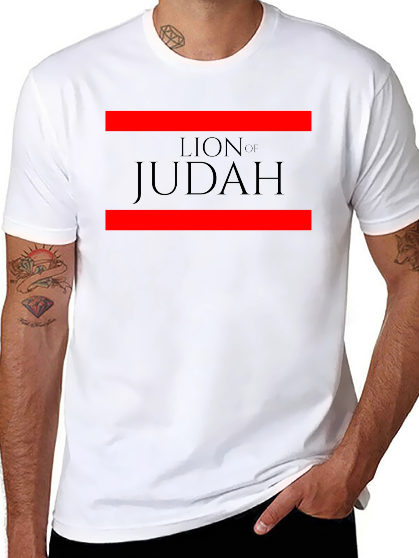 Lion of Judah Graphic Tee - Black Cotton Blend