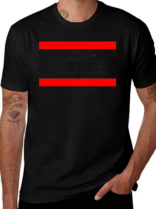 Lion of Judah Graphic Tee - Black Cotton Blend