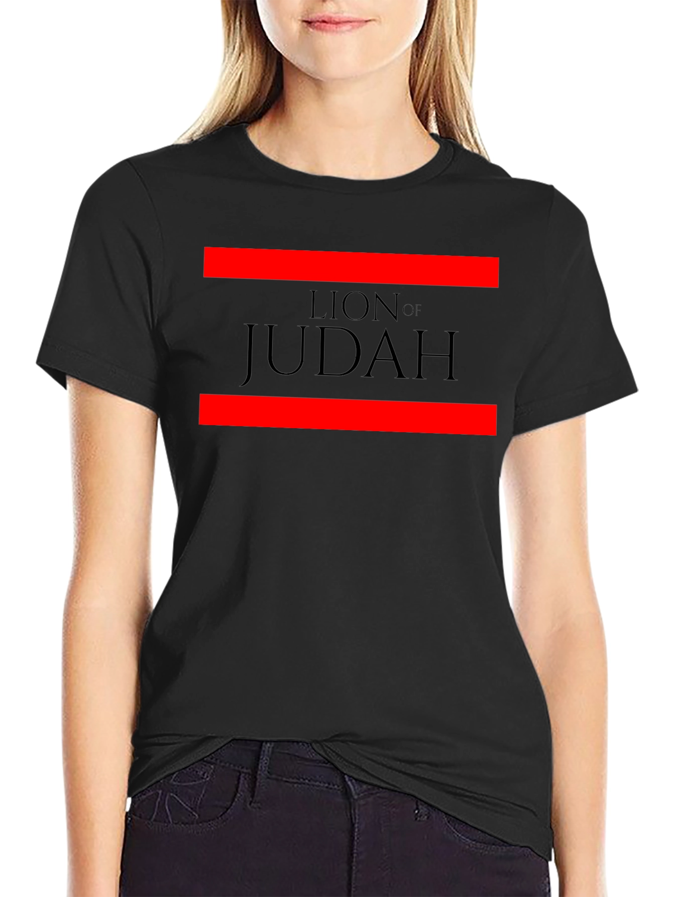 Lion of Judah Graphic Tee - Black Cotton Blend