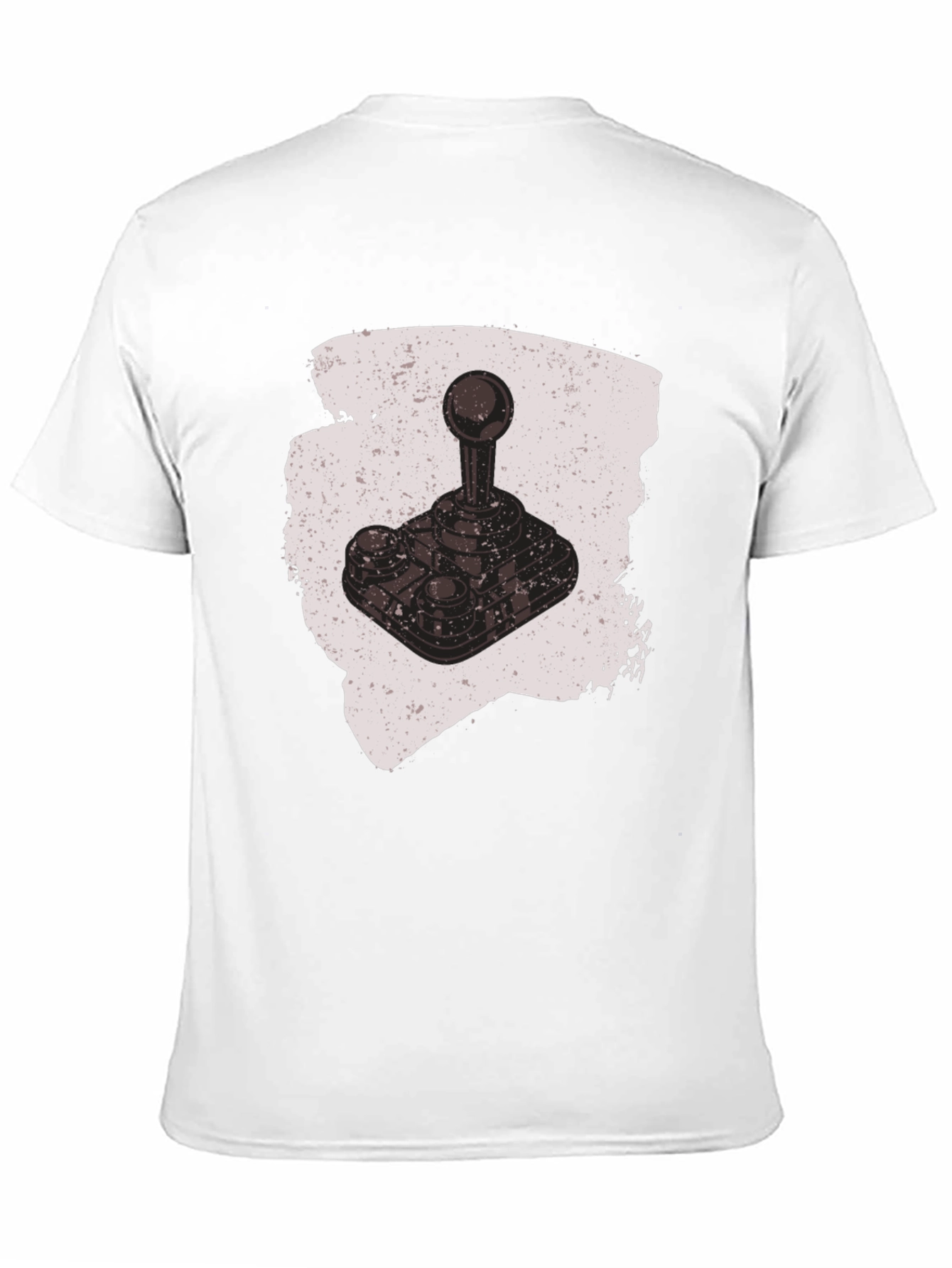 Retro Gaming Joystick Graphic Tee - Black