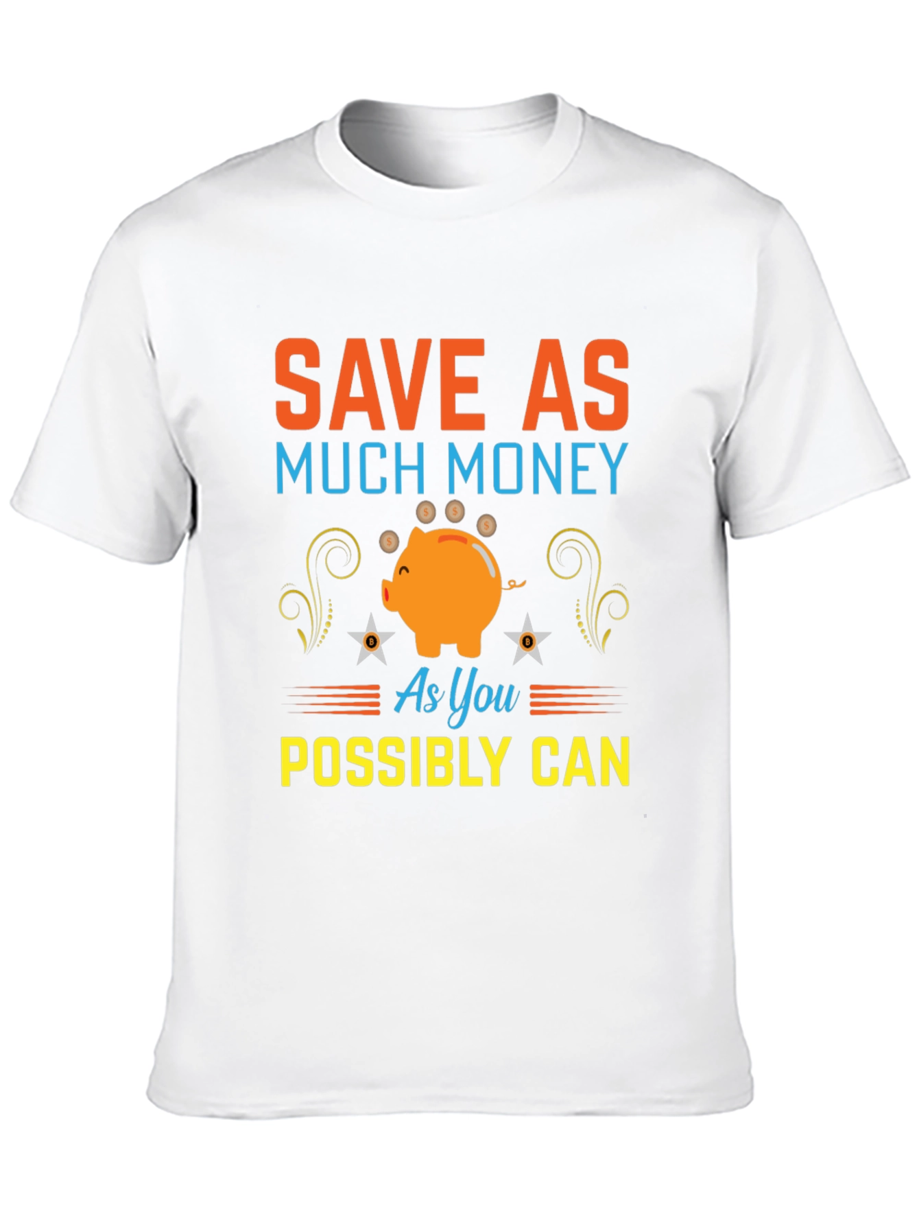 Save Money Piggy Bank Graphic T-Shirt