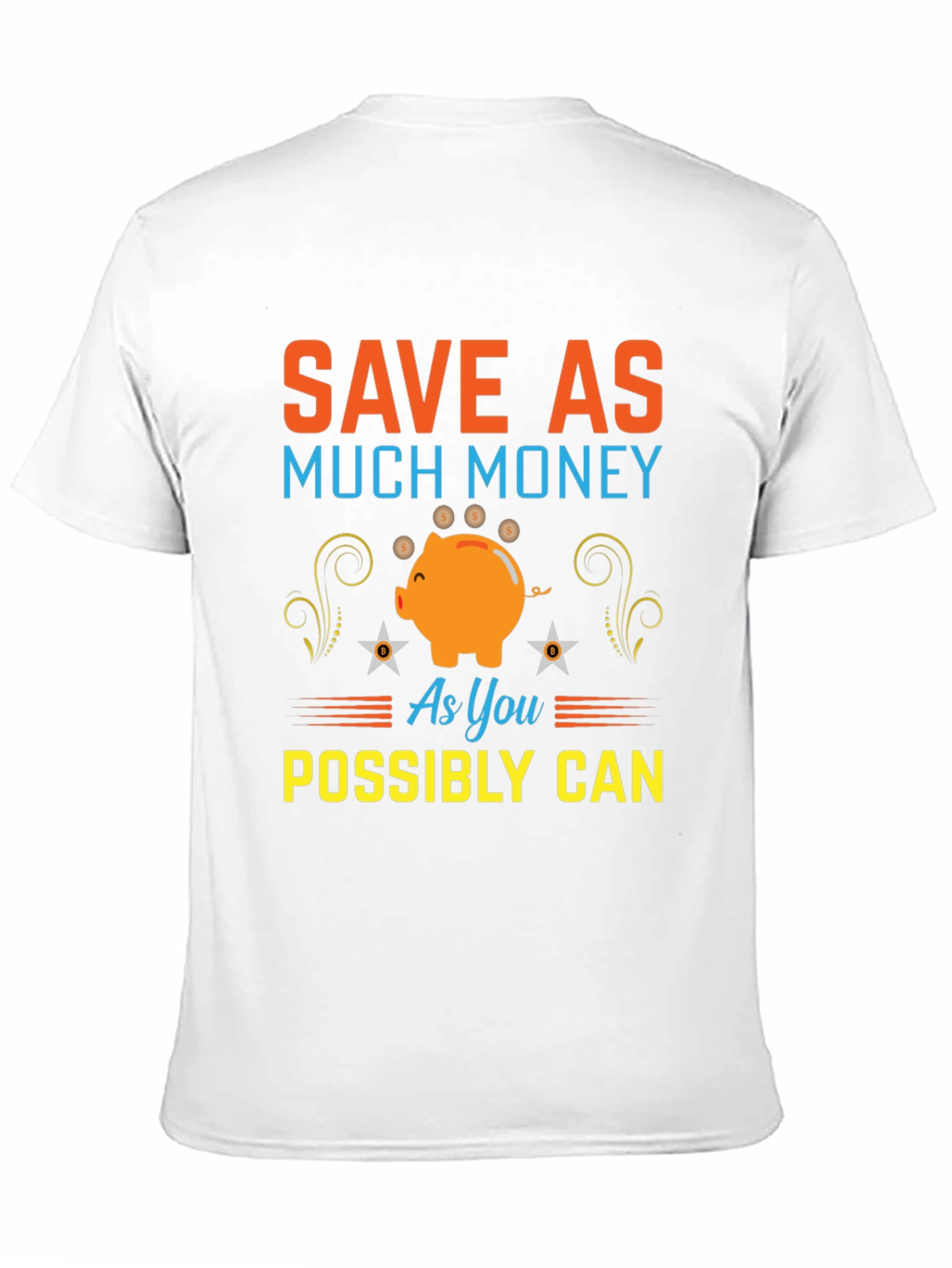 Save Money Piggy Bank Graphic T-Shirt