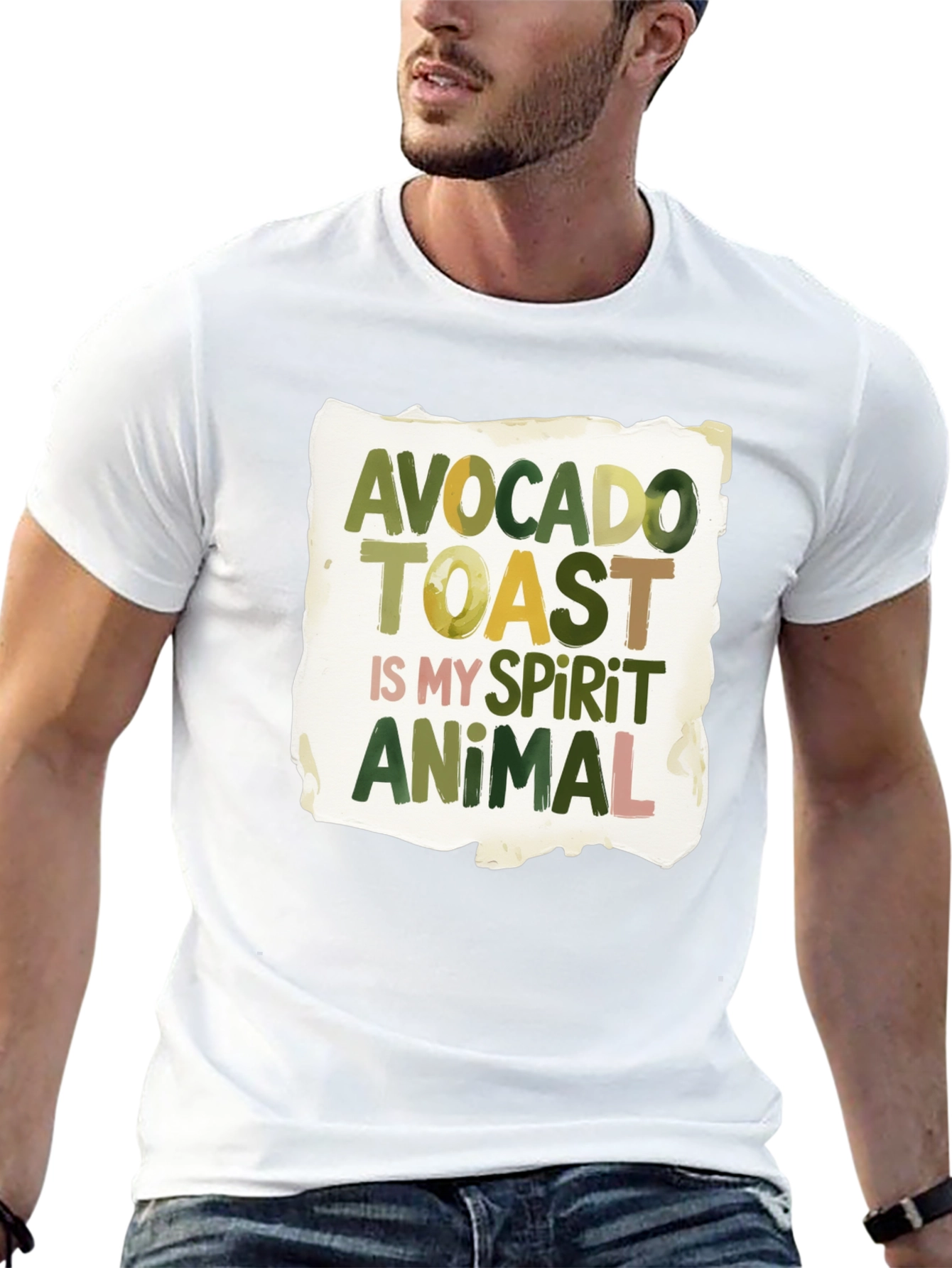 Avocado Toast Spirit Animal Graphic T-Shirt