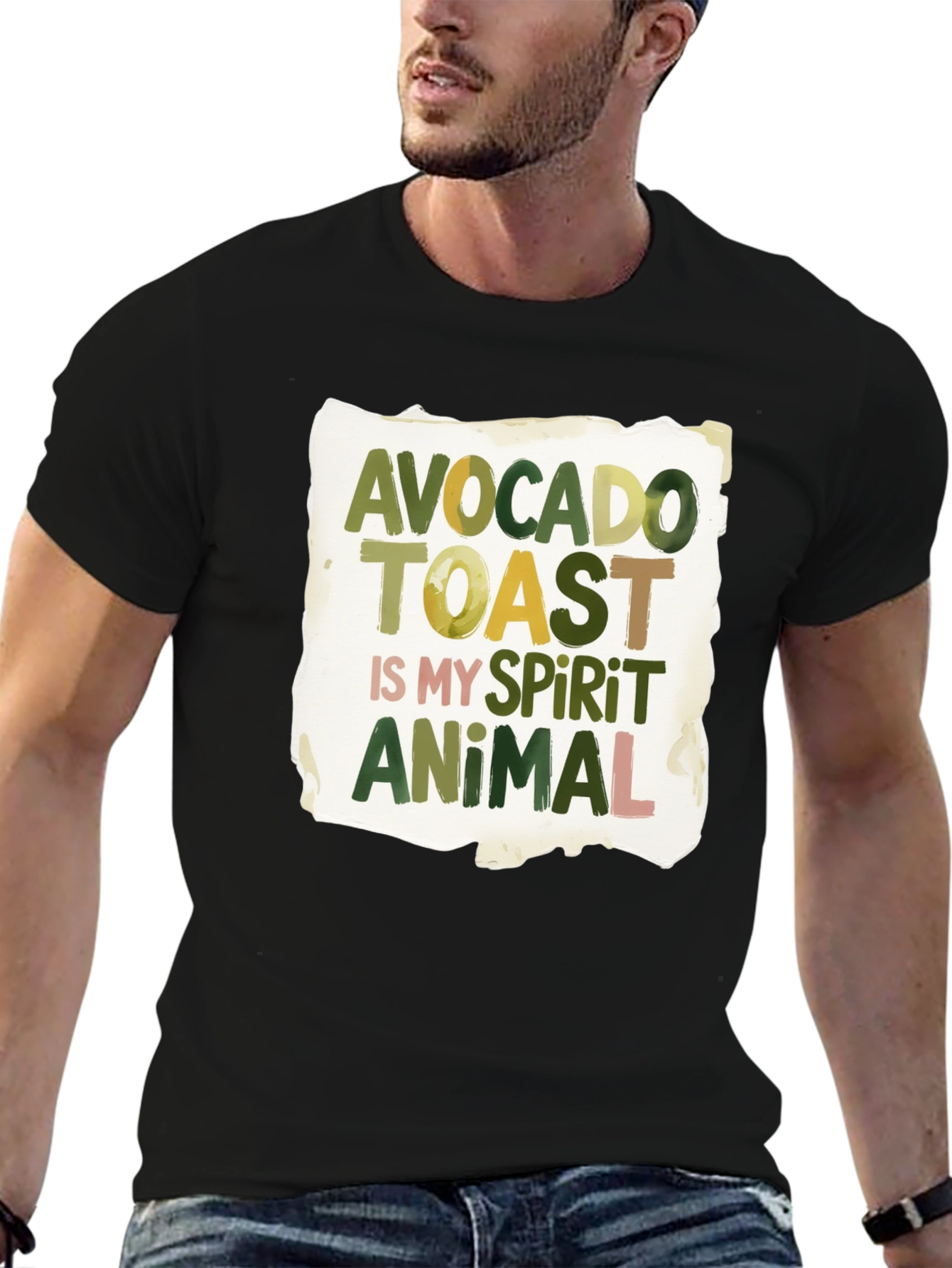 Avocado Toast Spirit Animal Graphic T-Shirt