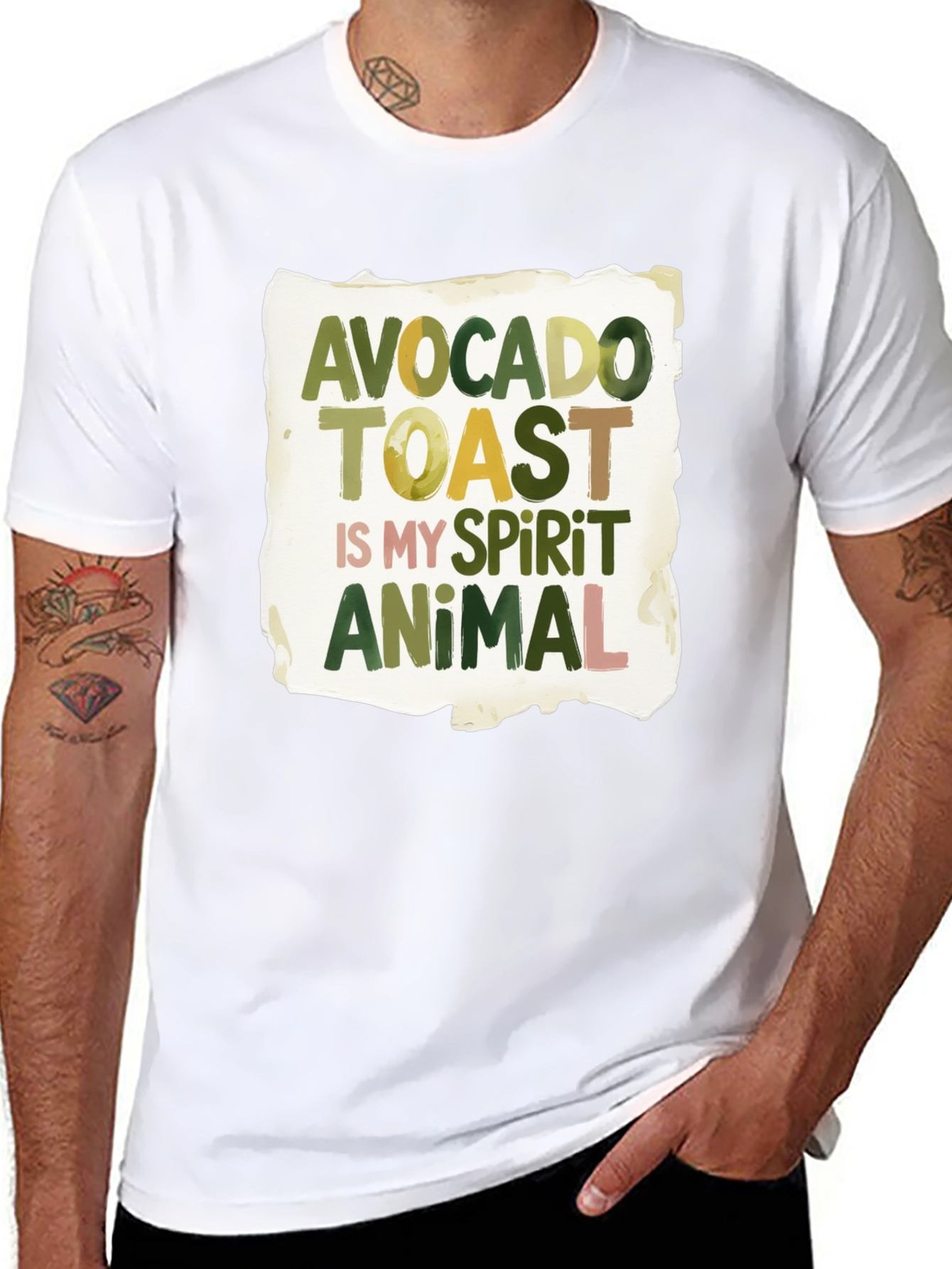 Avocado Toast Spirit Animal Graphic T-Shirt