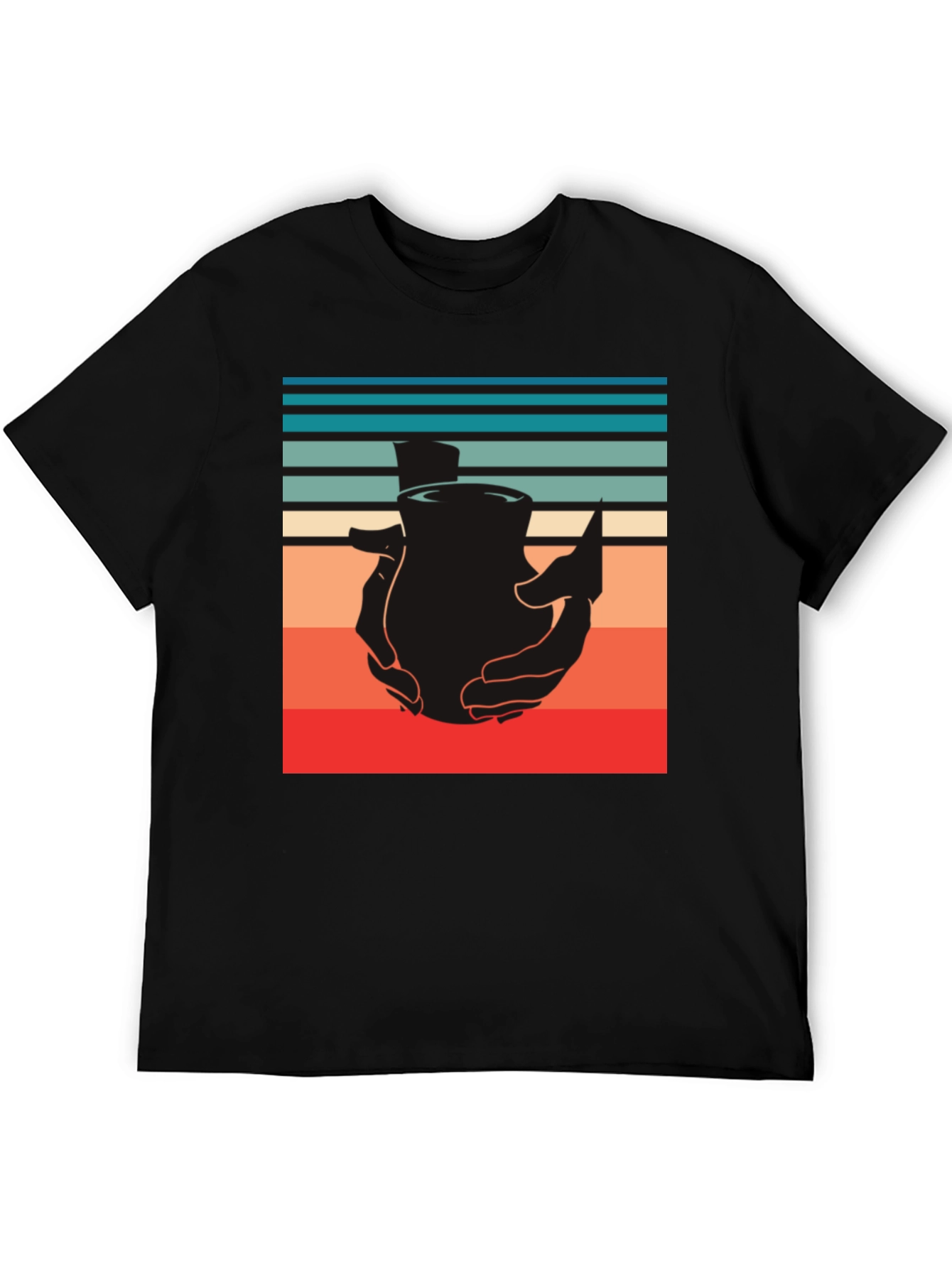 Retro Pottery Tee - Handcrafted Design