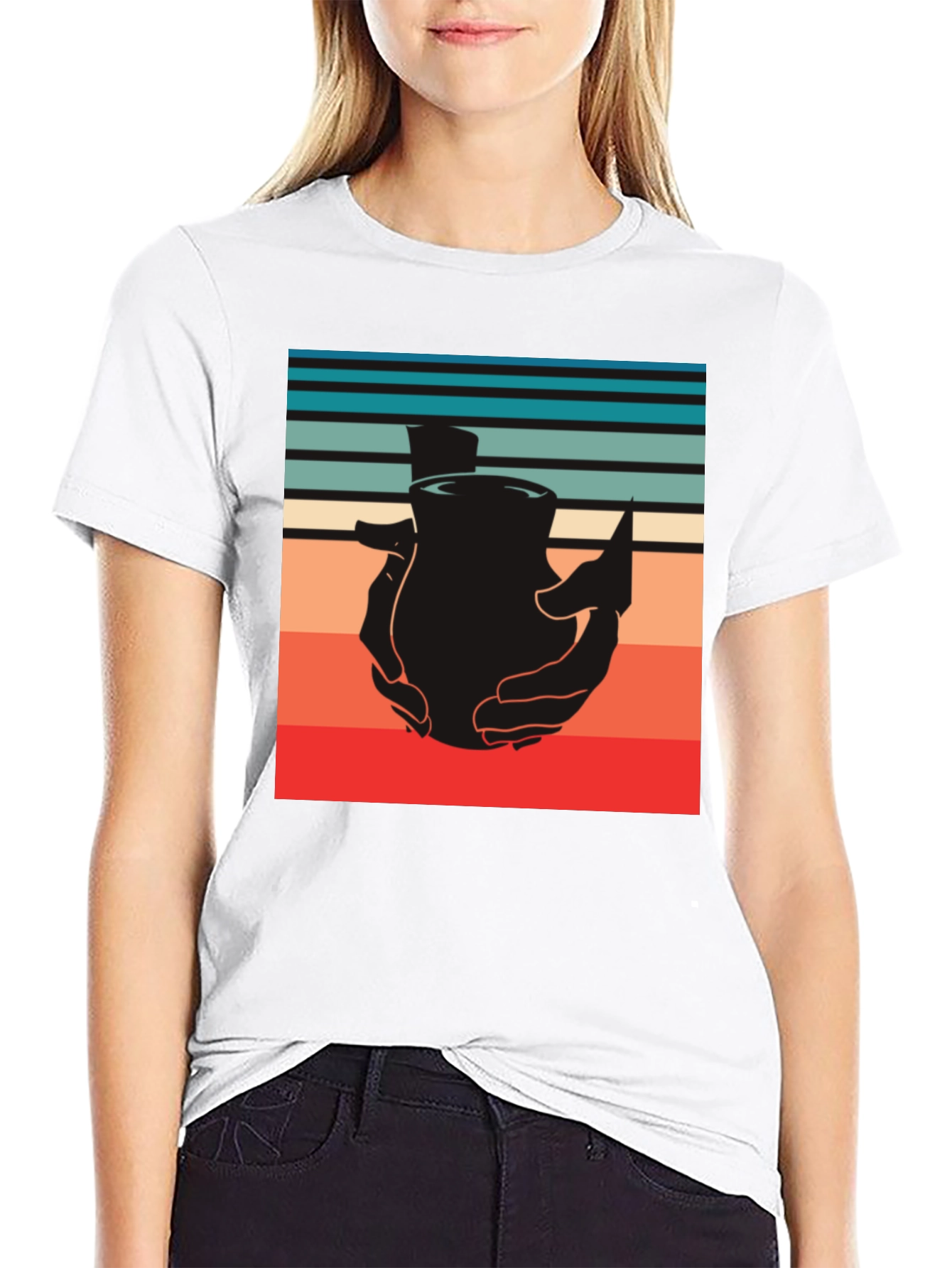 Retro Pottery Tee - Handcrafted Design