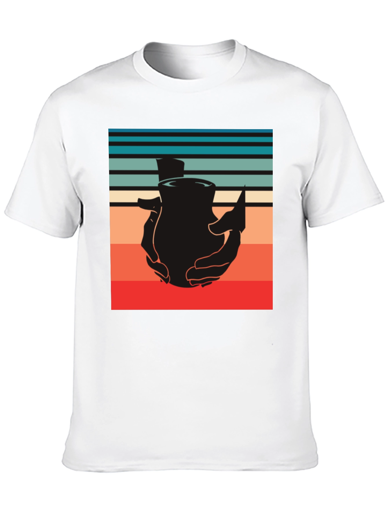 Retro Pottery Tee - Handcrafted Design