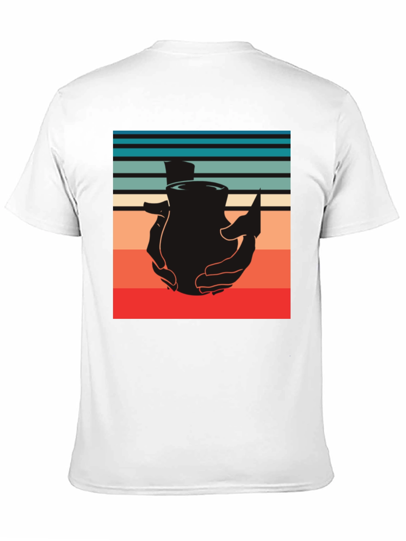 Retro Pottery Tee - Handcrafted Design